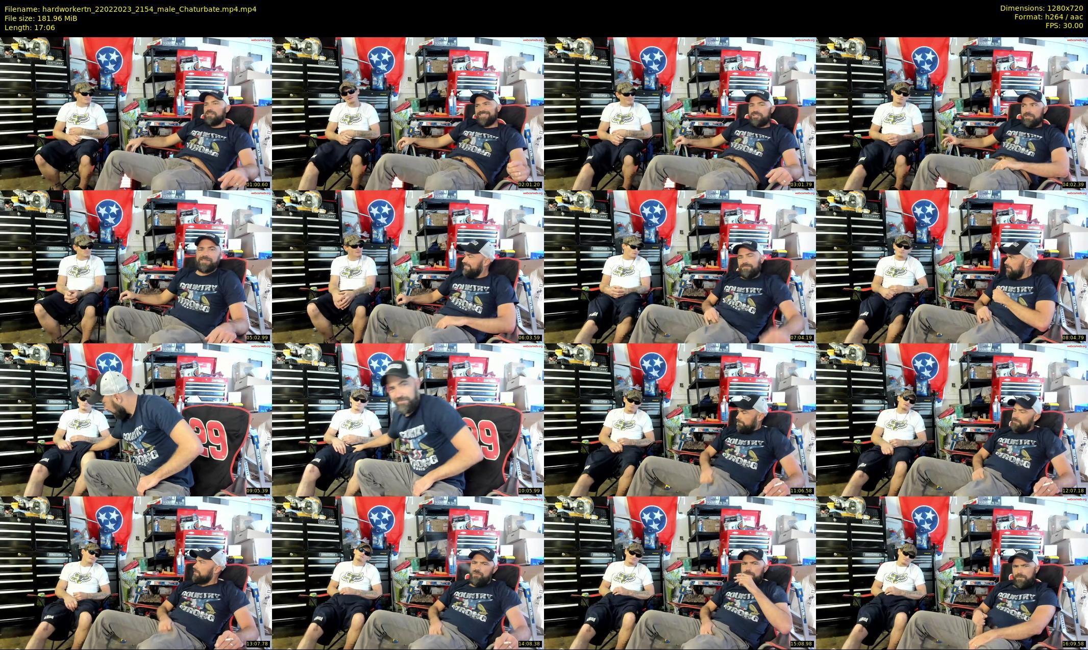 hardworkertn — 18 minute Chaturbate male cam show recording, 720p, Feb 22, 2023