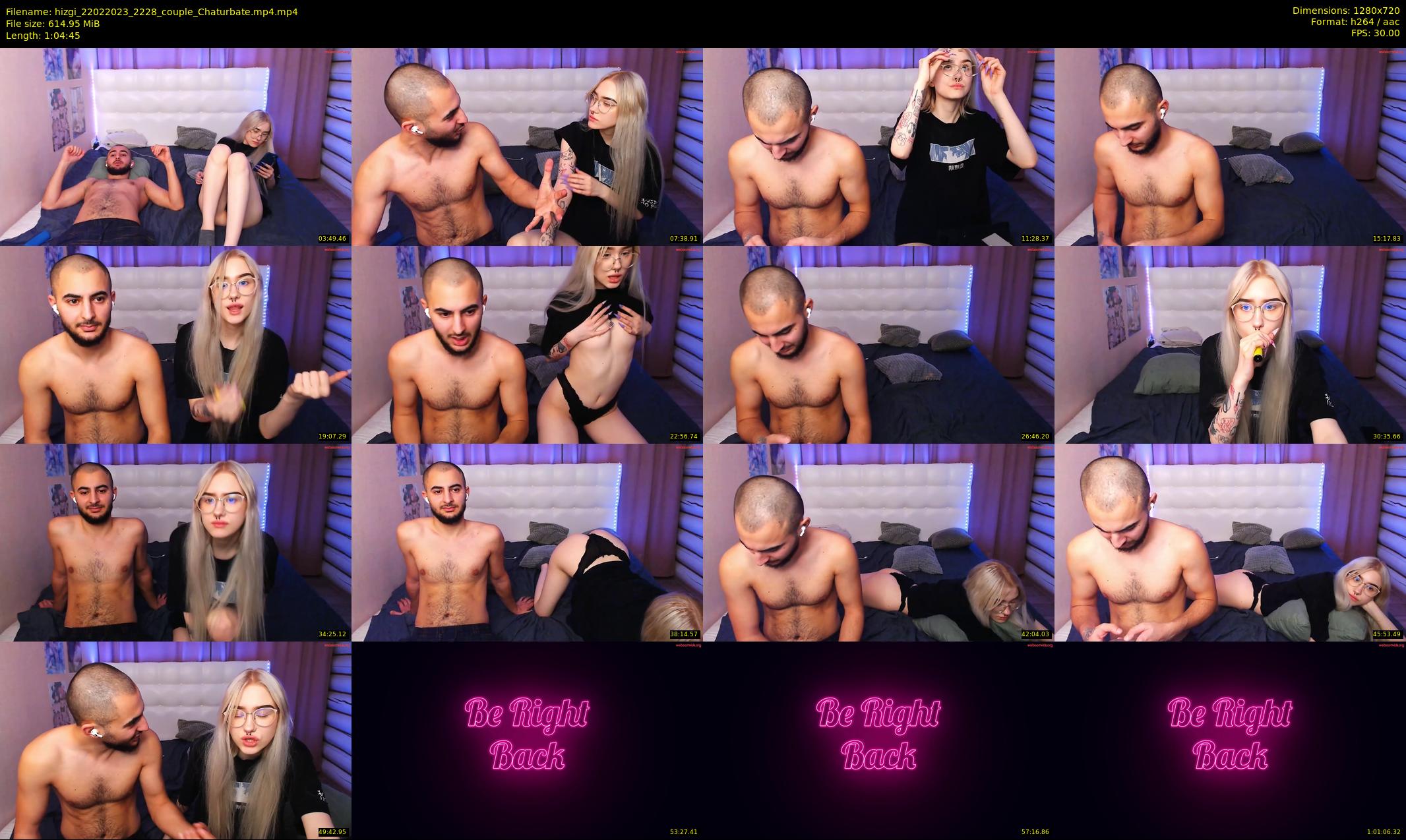 hizgi — 65 minute Chaturbate couple cam show recording, 720p, Feb 22, 2023