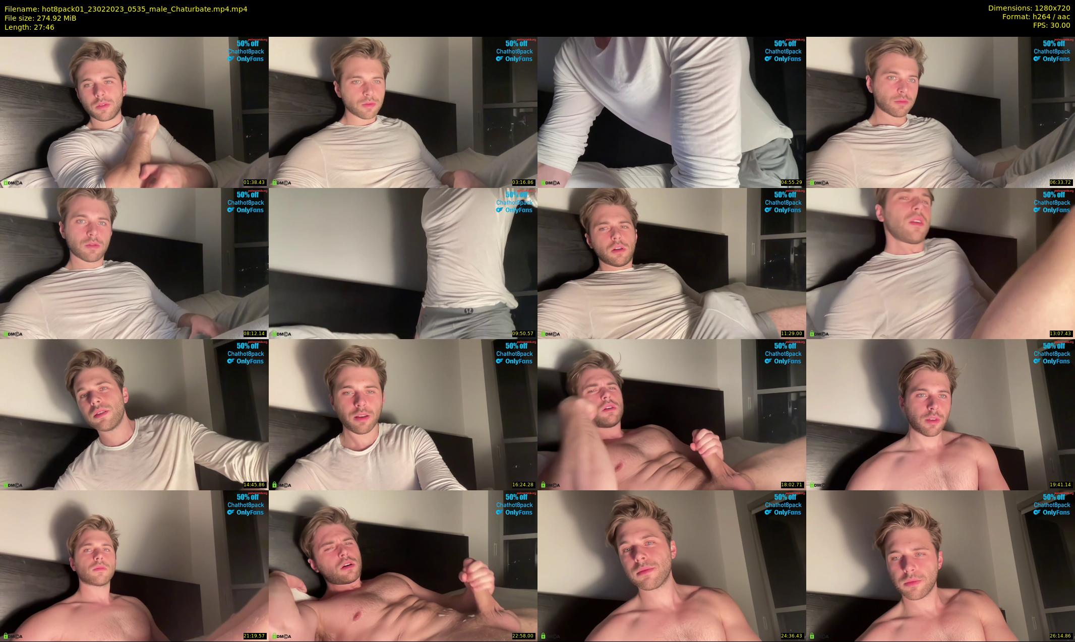hot8pack01 — 28 minute Chaturbate male cam show recording, 720p, Feb 23, 2023