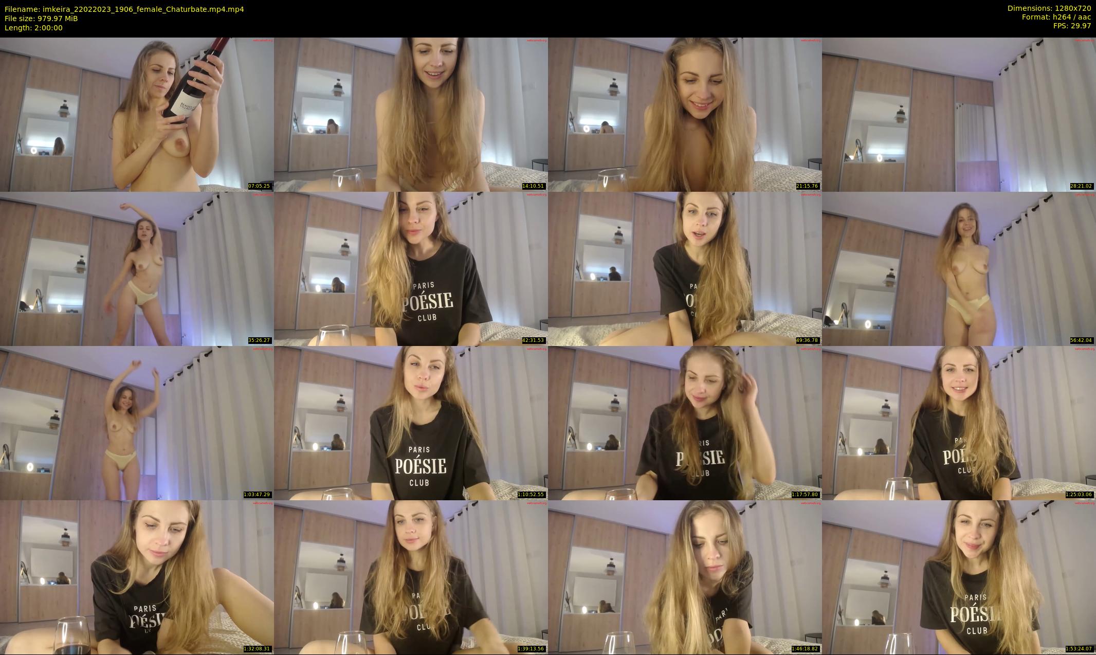 imkeira — 120 minute Chaturbate female cam show recording, 720p, Feb 22, 2023