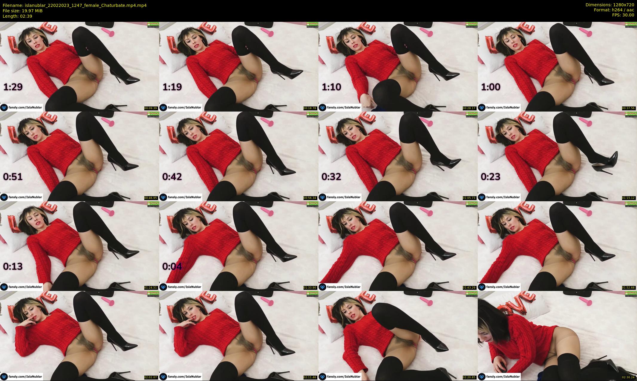 islanublar — 3 minute Chaturbate female cam show recording, 720p, Feb 22, 2023