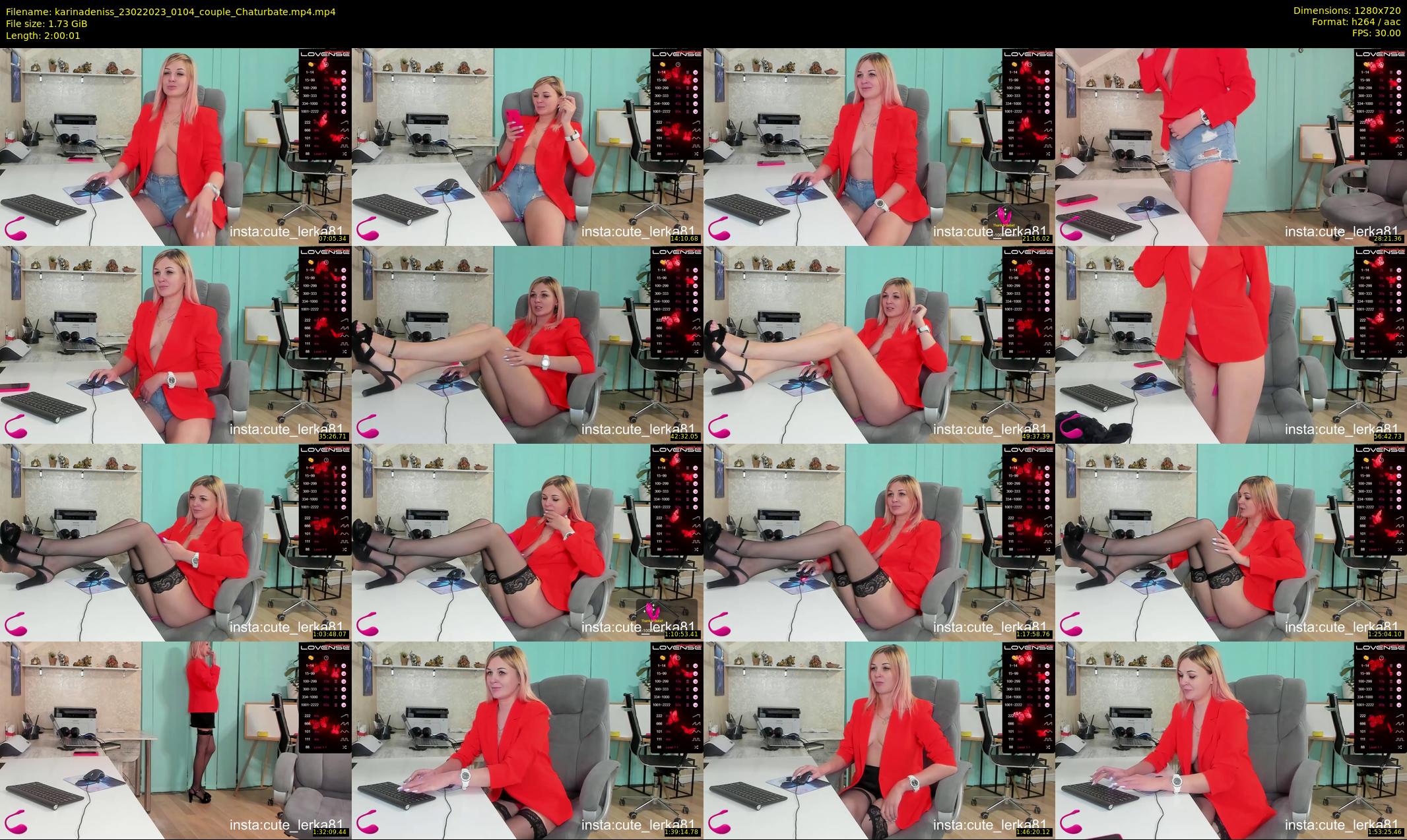 karinadeniss — 121 minute Chaturbate couple cam show recording, 720p, Feb 23, 2023