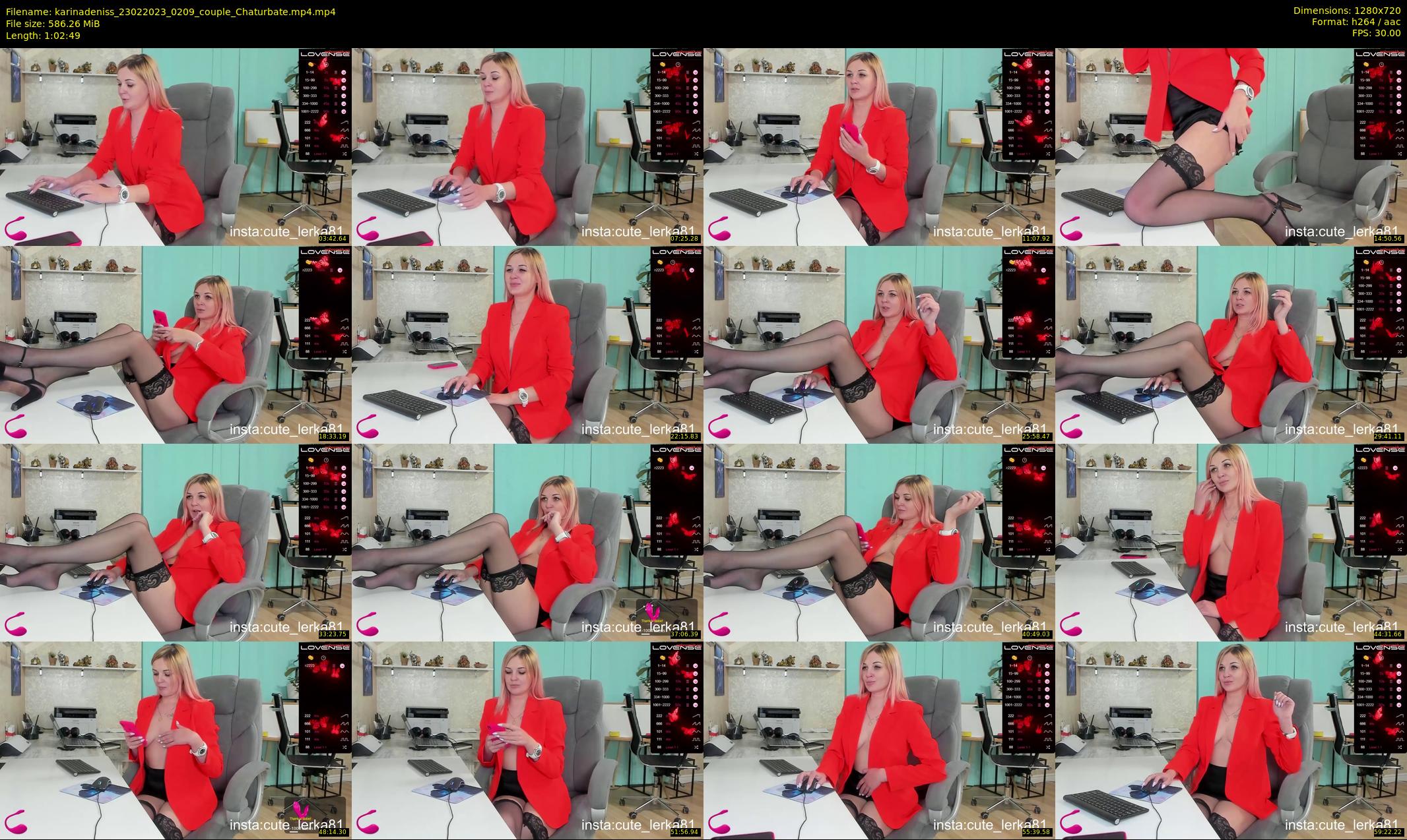karinadeniss — 63 minute Chaturbate couple cam show recording, 720p, Feb 23, 2023
