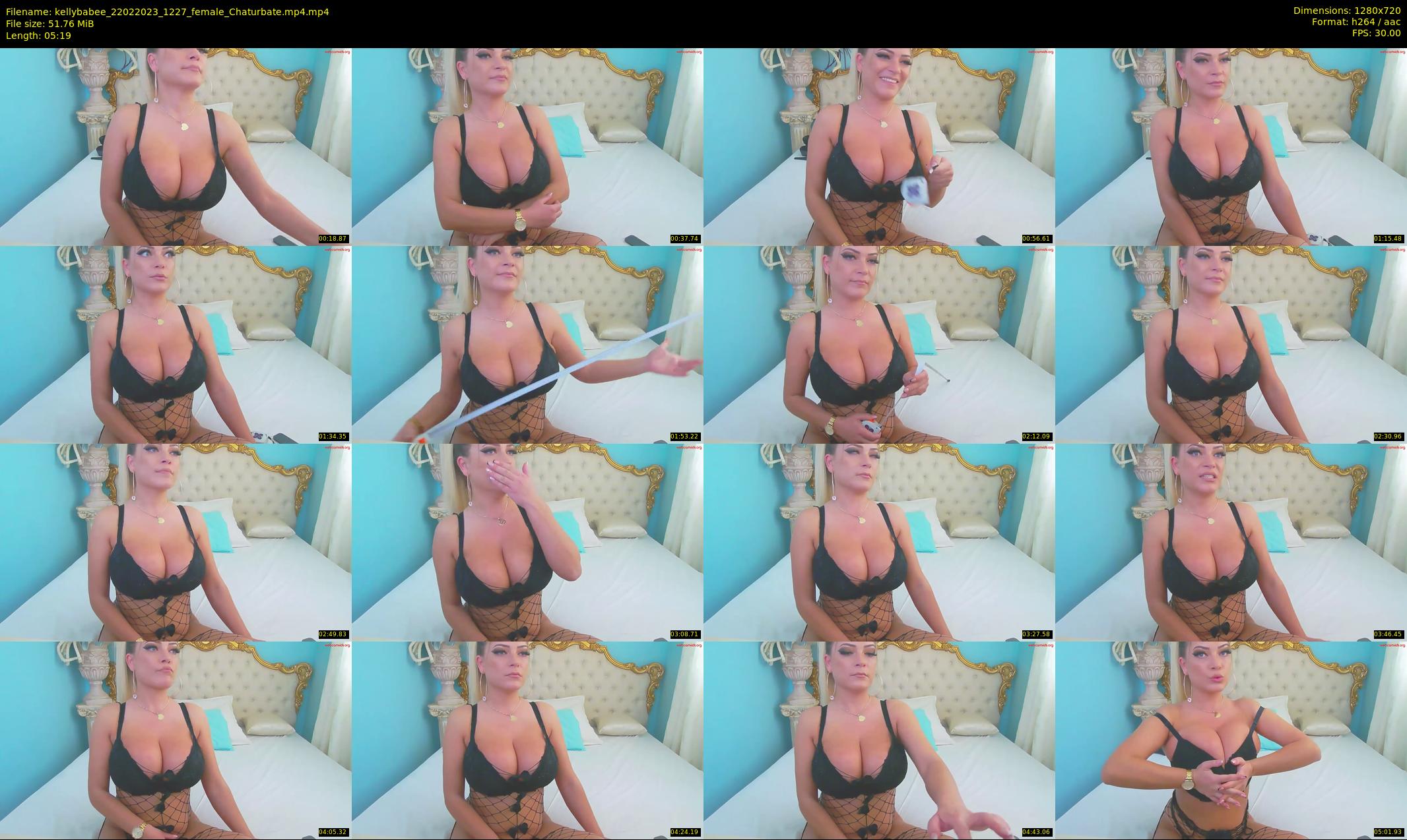 kellybabee — 6 minute Chaturbate female cam show recording, 720p, Feb 22, 2023
