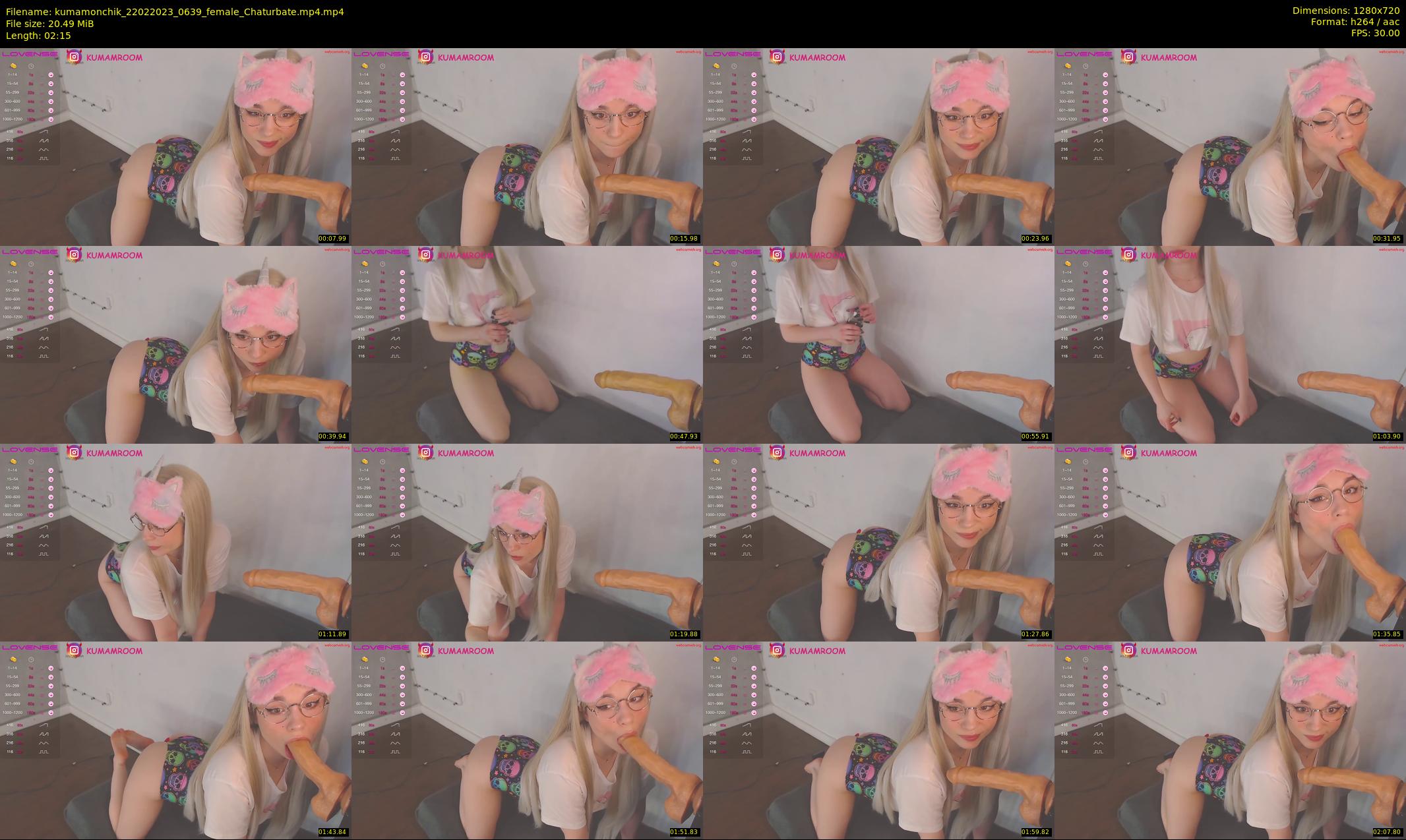 kumamonchik — 3 minute Chaturbate couple cam show recording, 720p, Feb 22, 2023