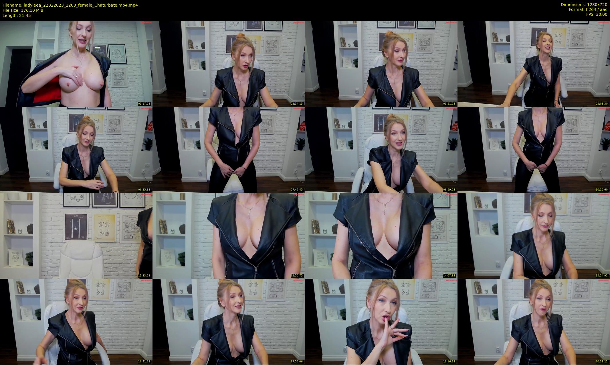 ladyleea — 22 minute Chaturbate female cam show recording, 720p, Feb 22, 2023