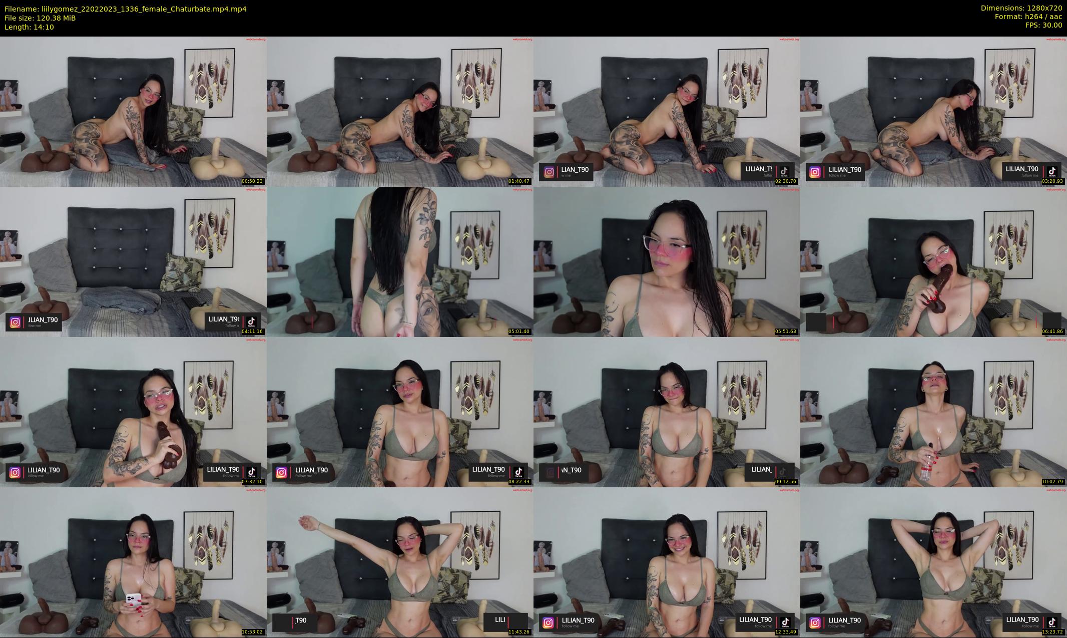 liilygomez — 15 minute Chaturbate female cam show recording, 720p, Feb 22, 2023