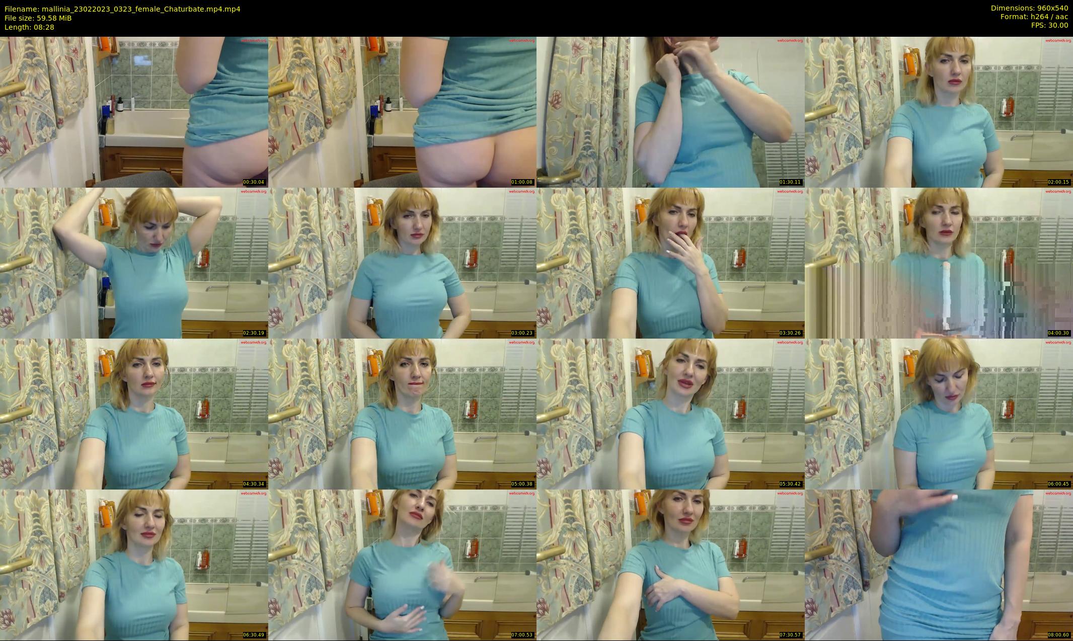 mallinia — 9 minute Chaturbate female cam show recording, 480p, Feb 23, 2023