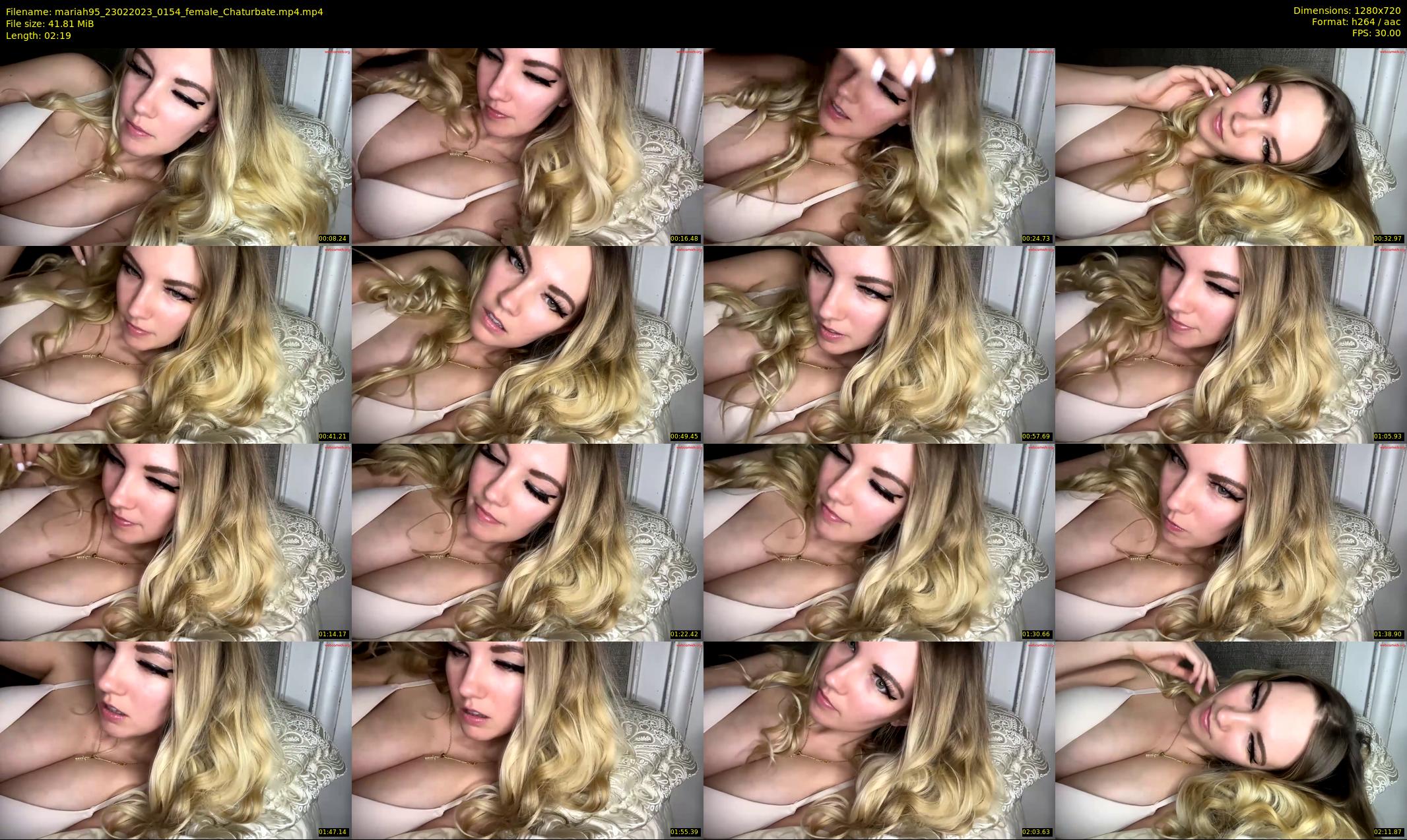 mariah95 — 3 minute Chaturbate female cam show recording, 720p, Feb 23, 2023