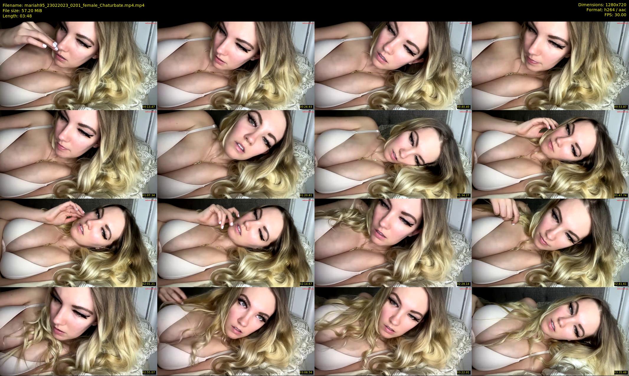 mariah95 — 4 minute Chaturbate female cam show recording, 720p, Feb 23, 2023