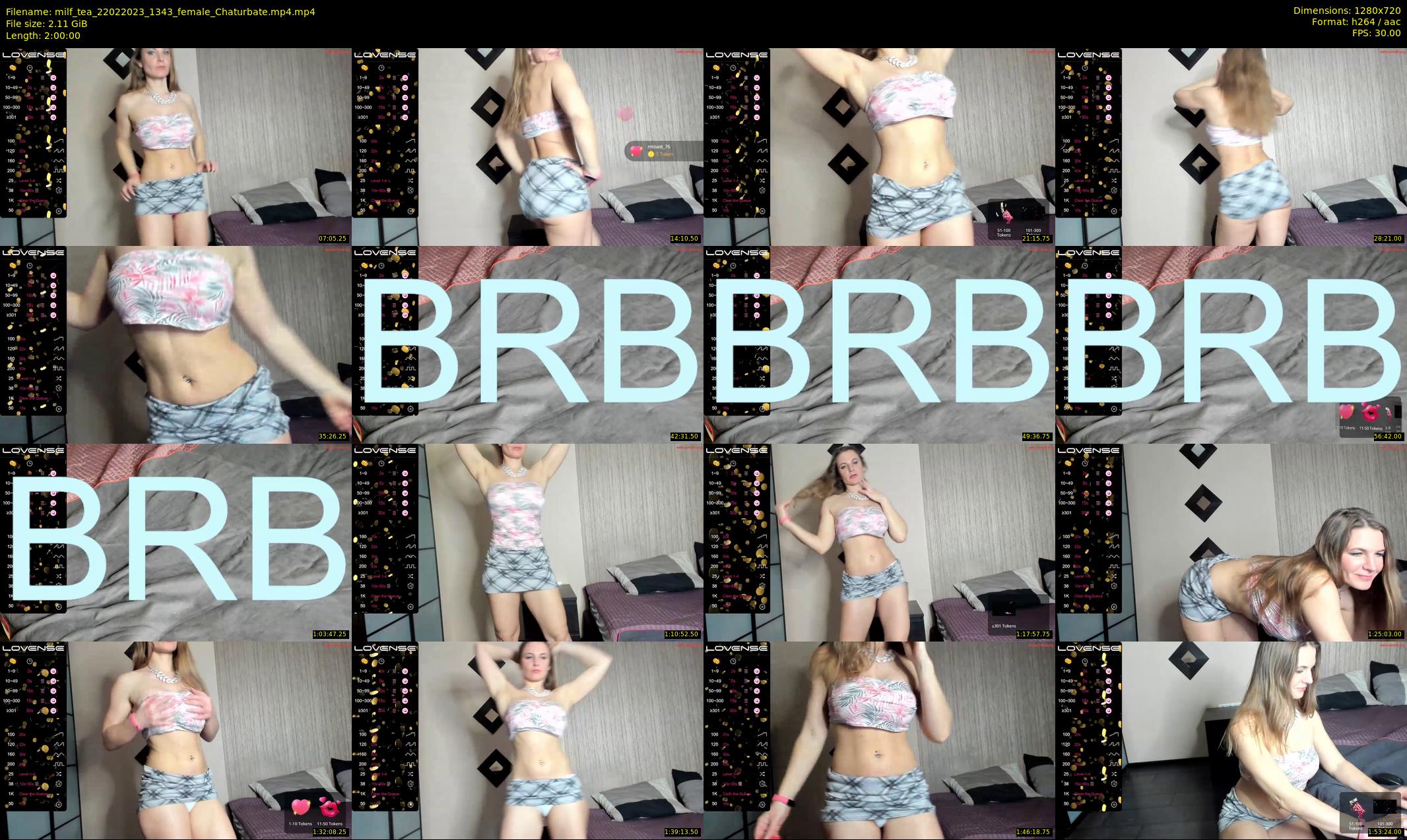 milf_tea — 120 minute Chaturbate female cam show recording, 720p, Feb 22, 2023