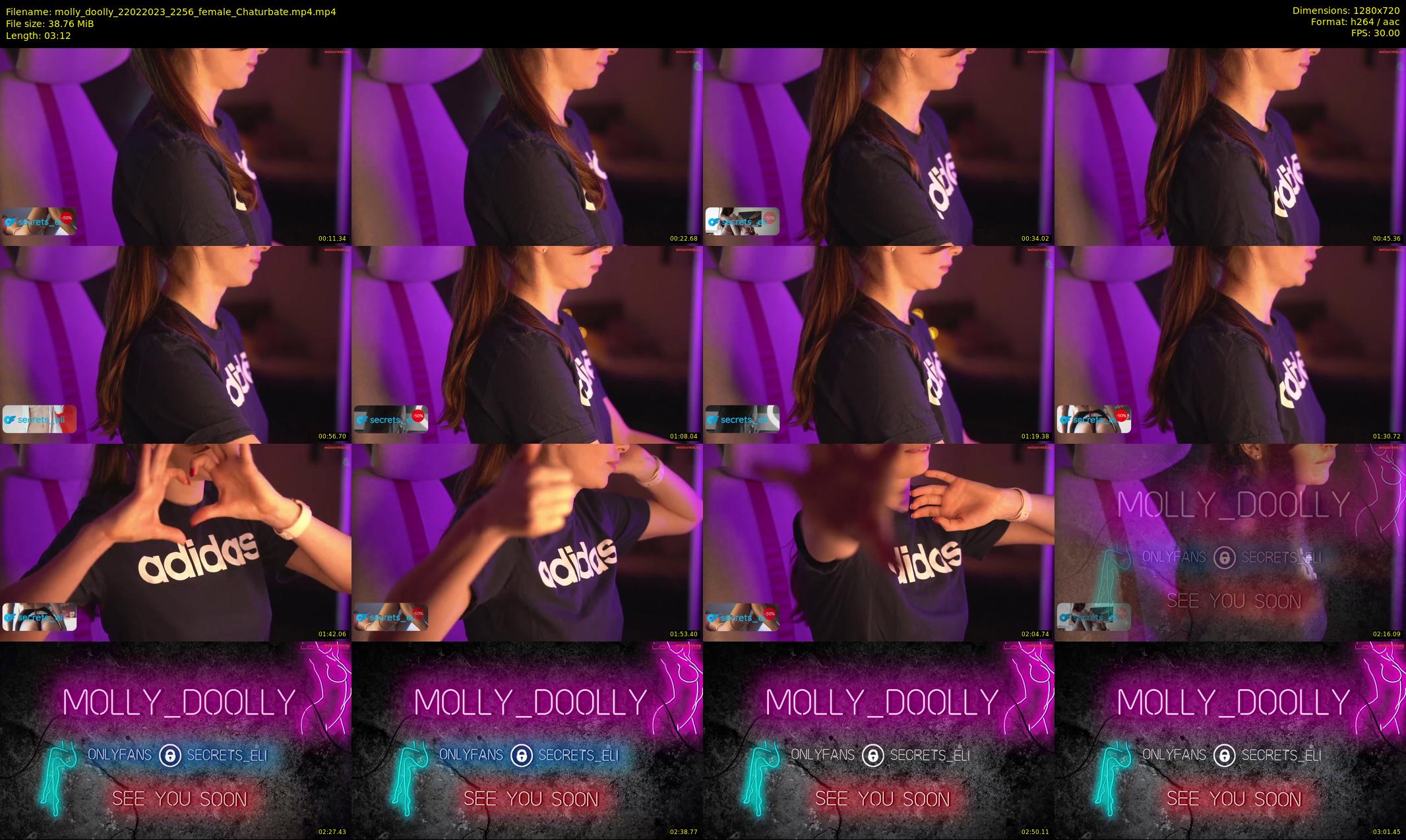 molly_doolly — 4 minute Chaturbate female cam show recording, 720p, Feb 22, 2023