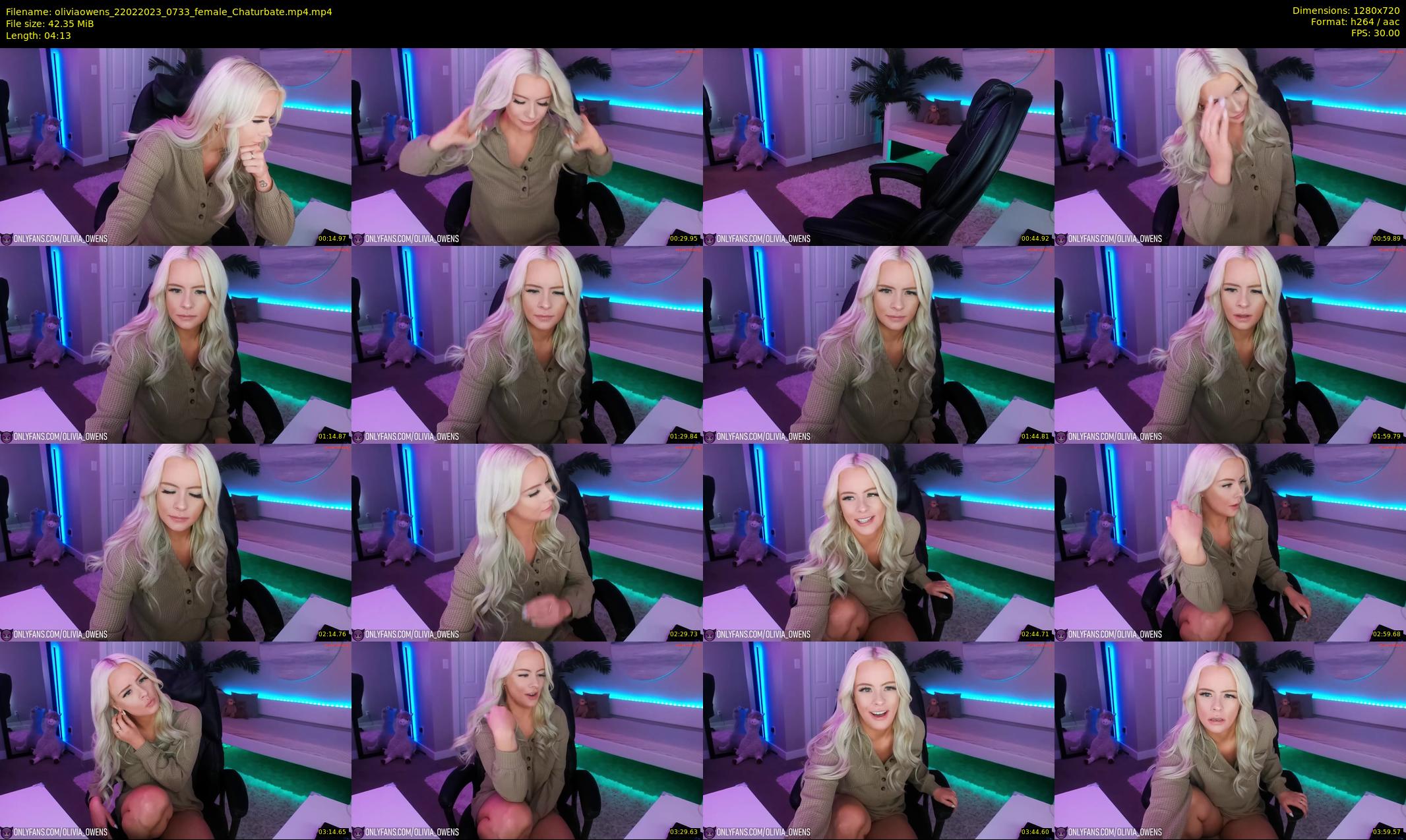 oliviaowens — 5 minute Chaturbate female cam show recording, 720p, Feb 22, 2023
