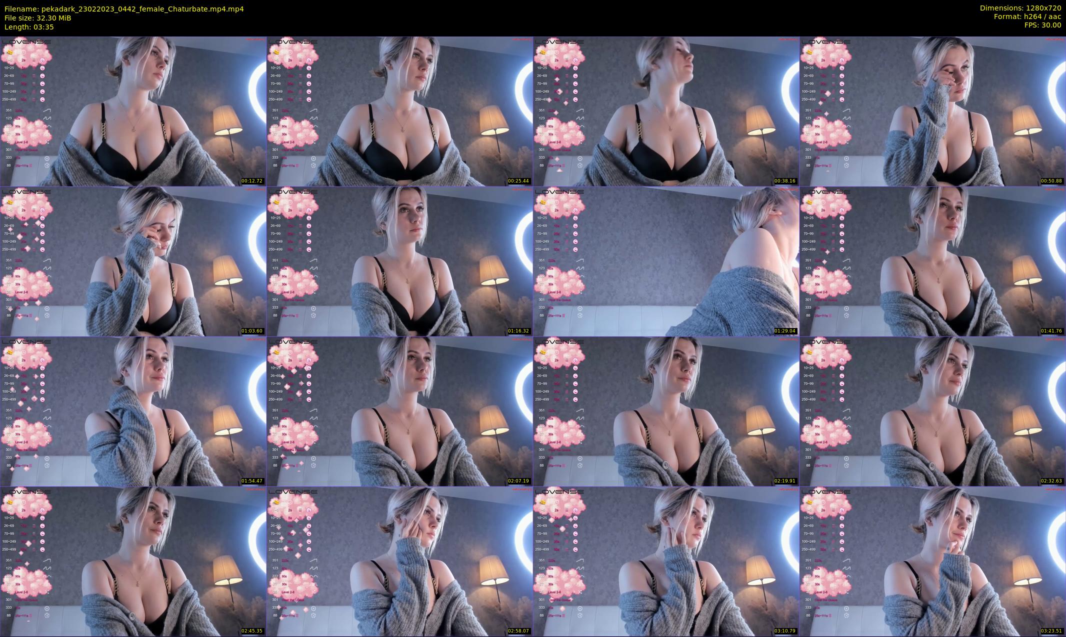 pekadark — 4 minute Chaturbate female cam show recording, 720p, Feb 23, 2023