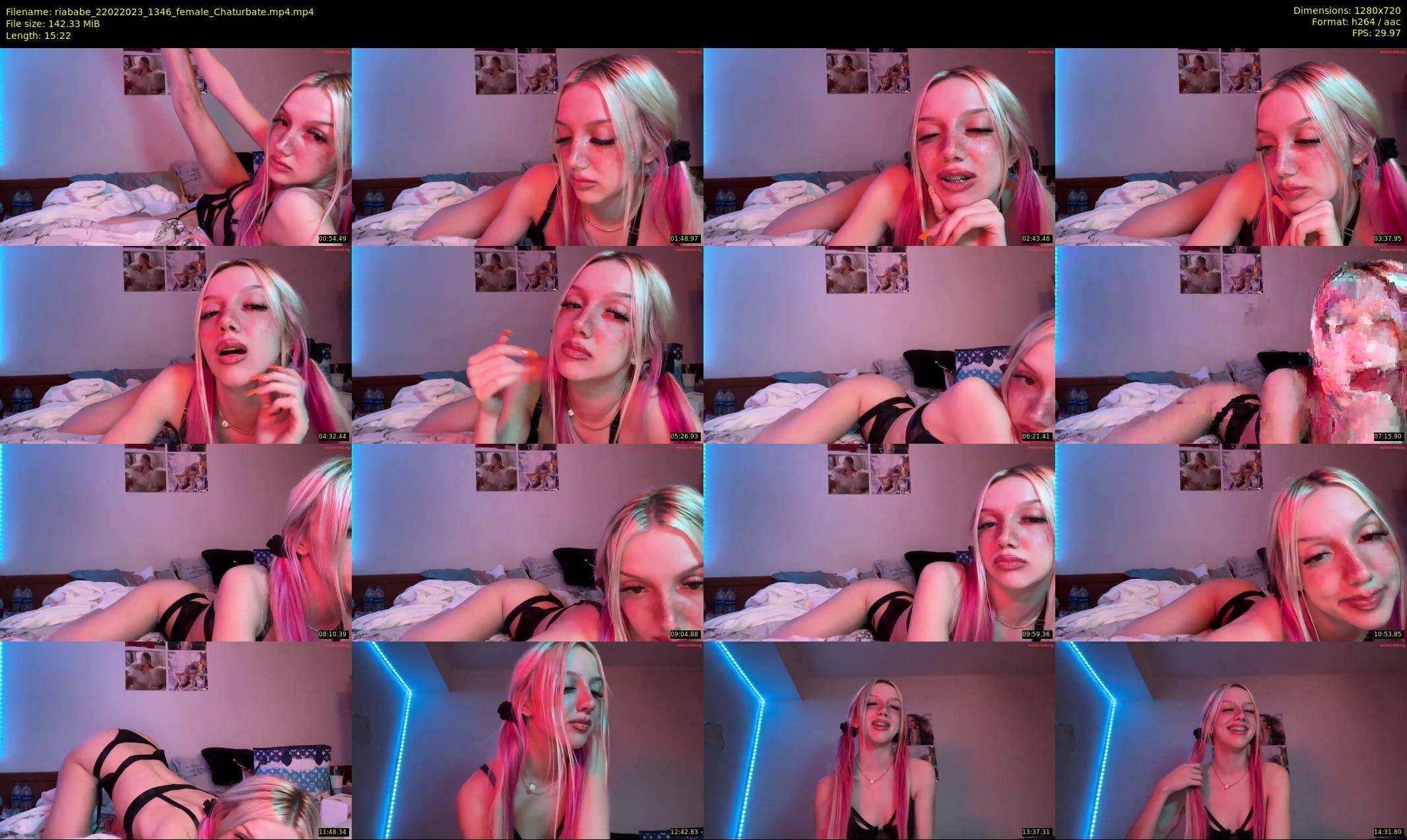 riababe — 16 minute Chaturbate female cam show recording, 720p, Feb 22, 2023