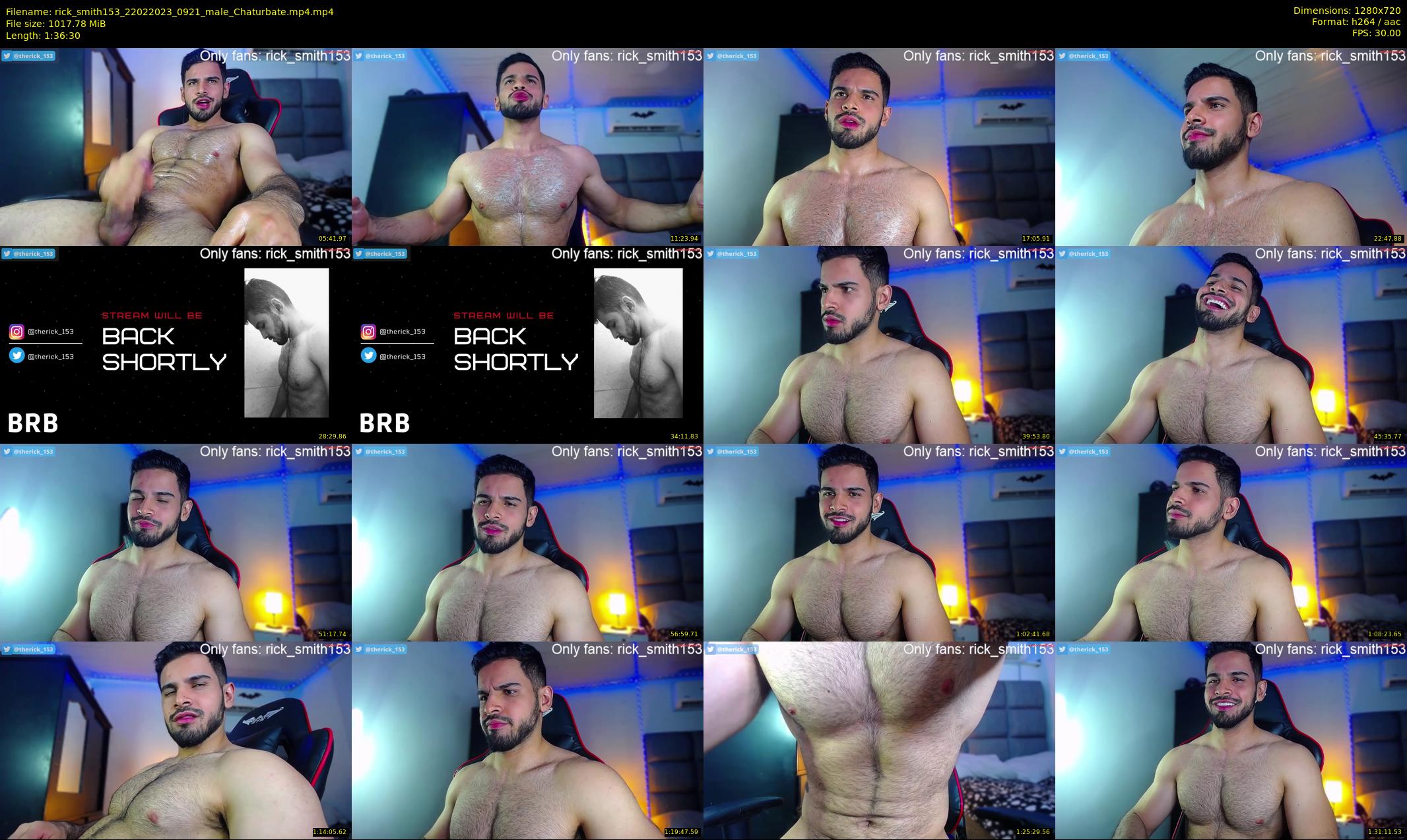 rick_smith153 — 97 minute Chaturbate male cam show recording, 720p, Feb 22, 2023
