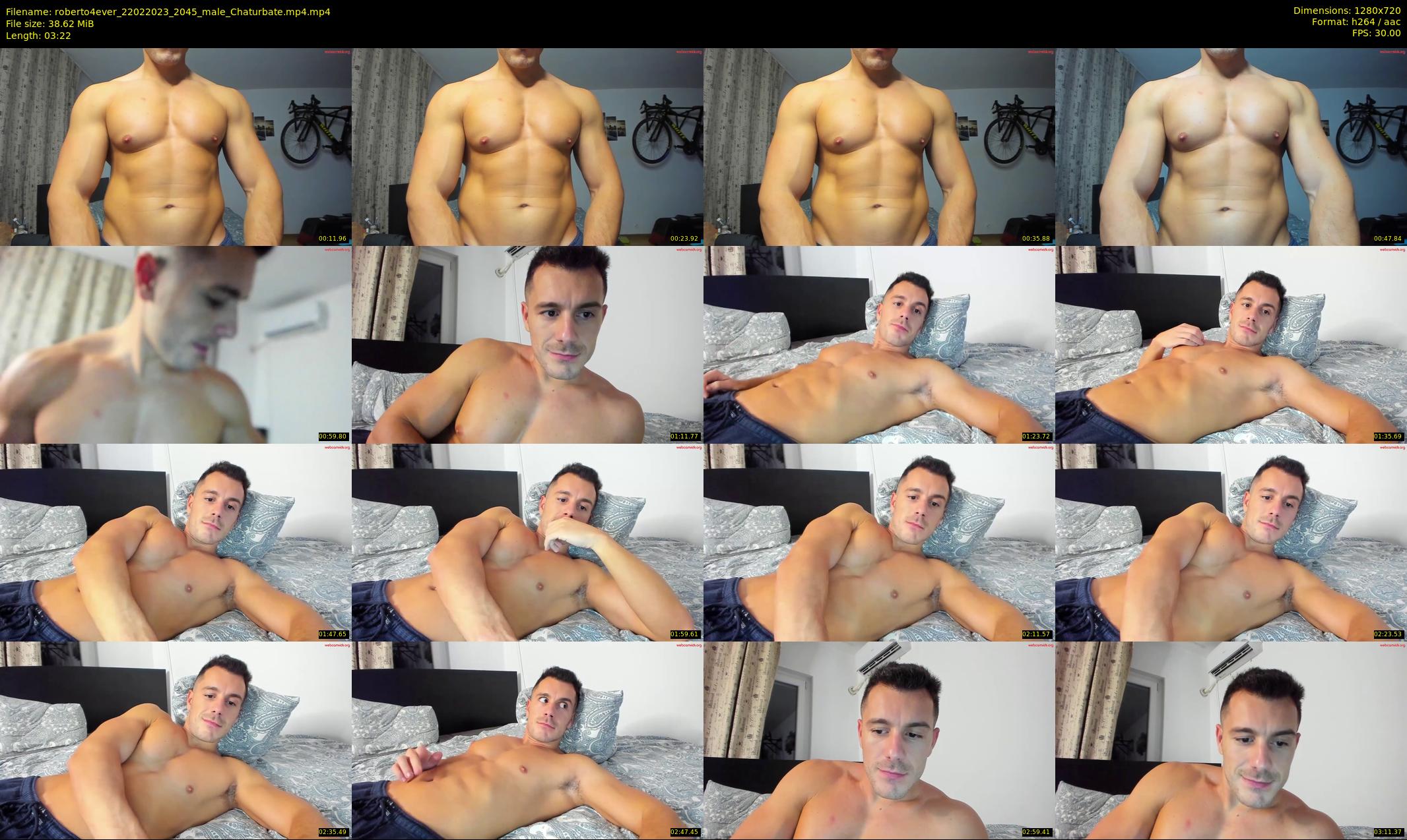 roberto4ever — 4 minute Chaturbate male cam show recording, 720p, Feb 22, 2023