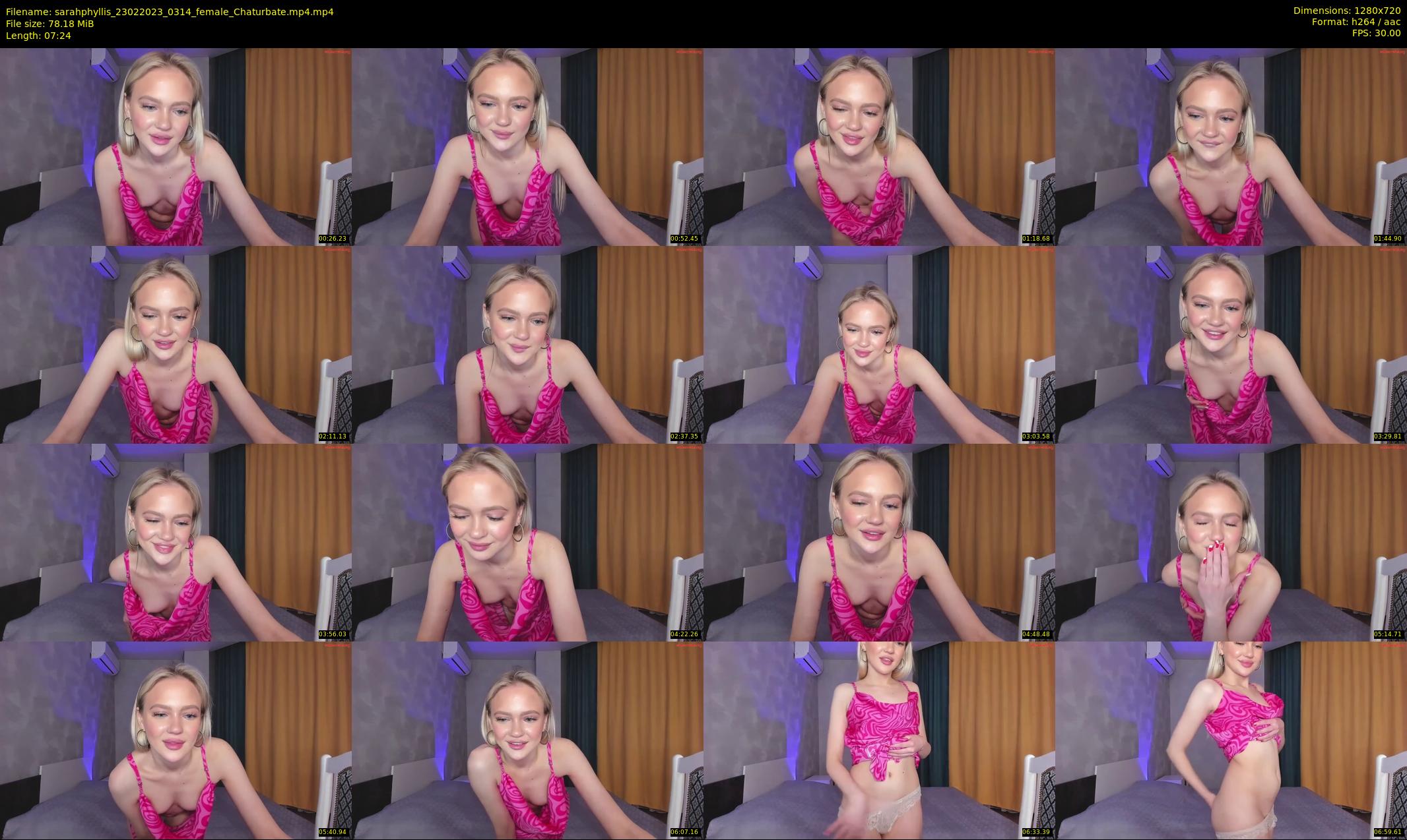 sarahphyllis — 8 minute Chaturbate female cam show recording, 720p, Feb 23, 2023