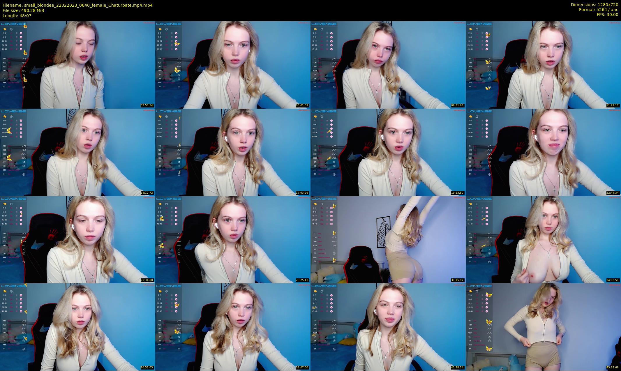 small_blondee — 49 minute Chaturbate female cam show recording, 720p, Feb 22, 2023