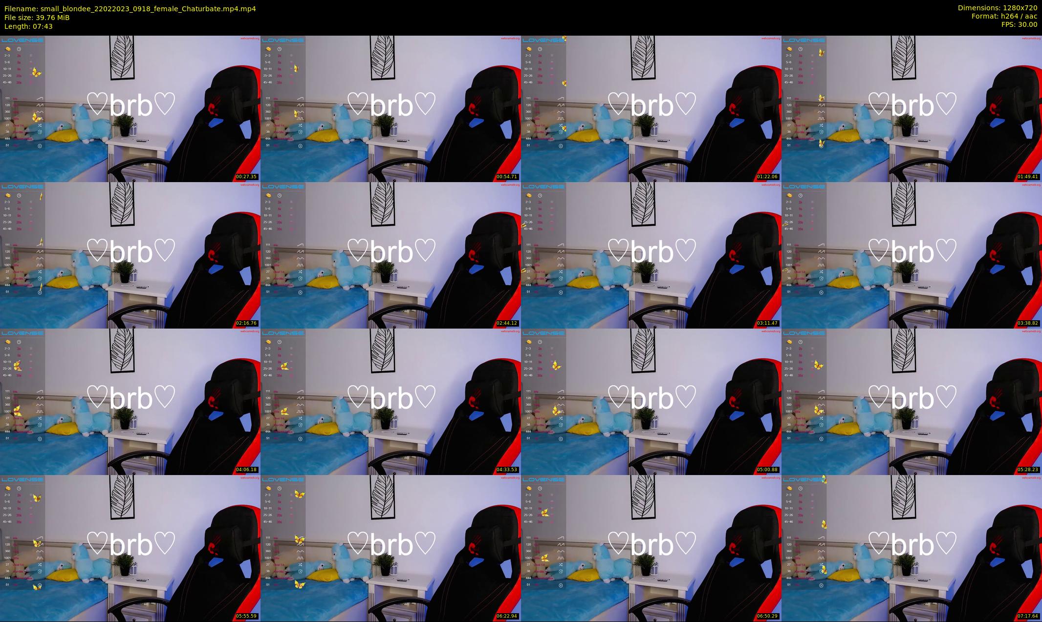 small_blondee — 8 minute Chaturbate female cam show recording, 720p, Feb 22, 2023
