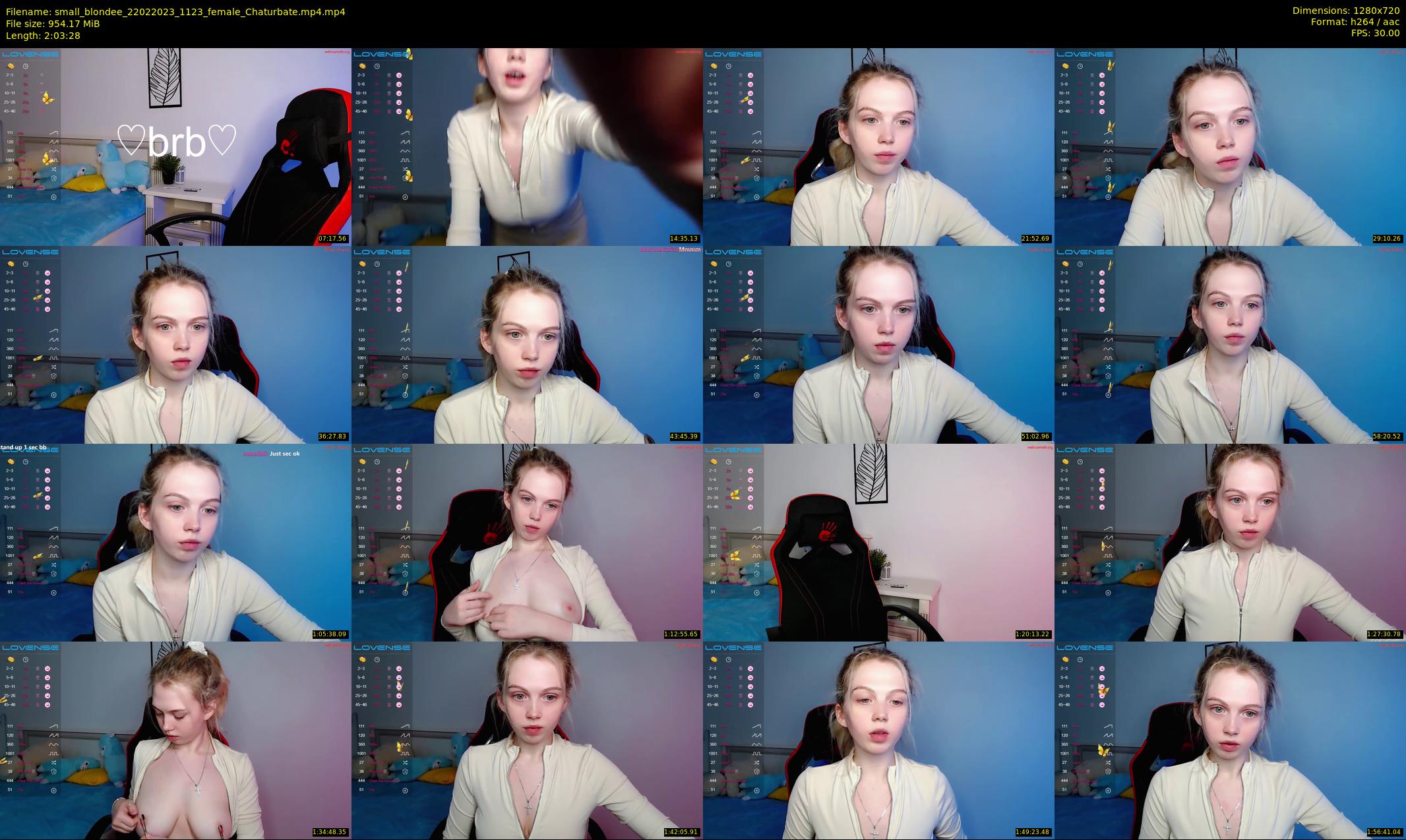 small_blondee — 124 minute Chaturbate female cam show recording, 720p, Feb 22, 2023