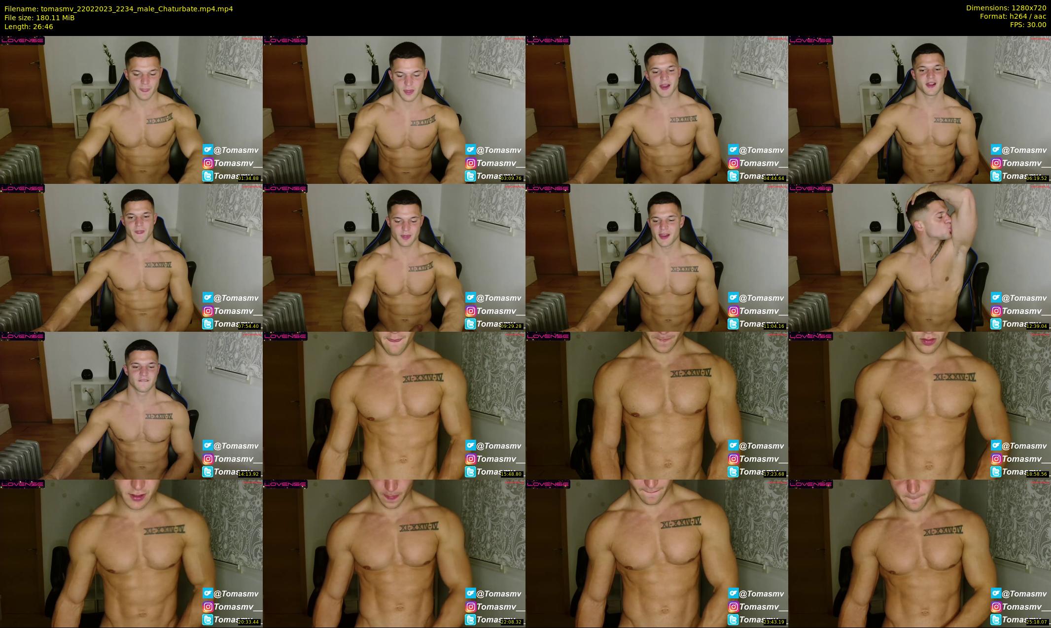 tomasmv — 27 minute Chaturbate male cam show recording, 720p, Feb 22, 2023