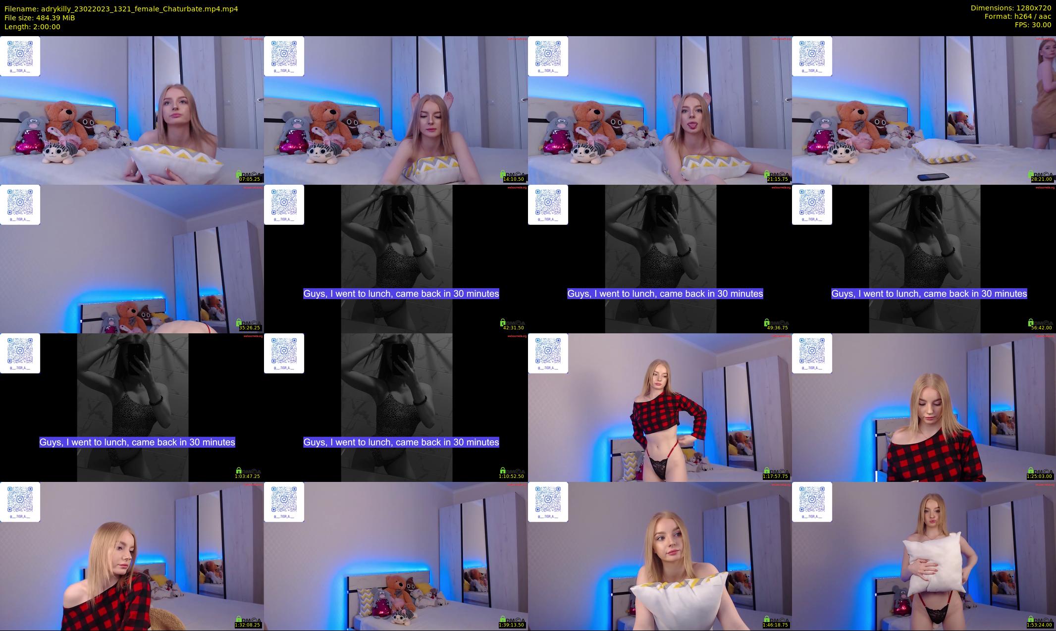 adrykilly — 120 minute Chaturbate female cam show recording, 720p, Feb 23, 2023