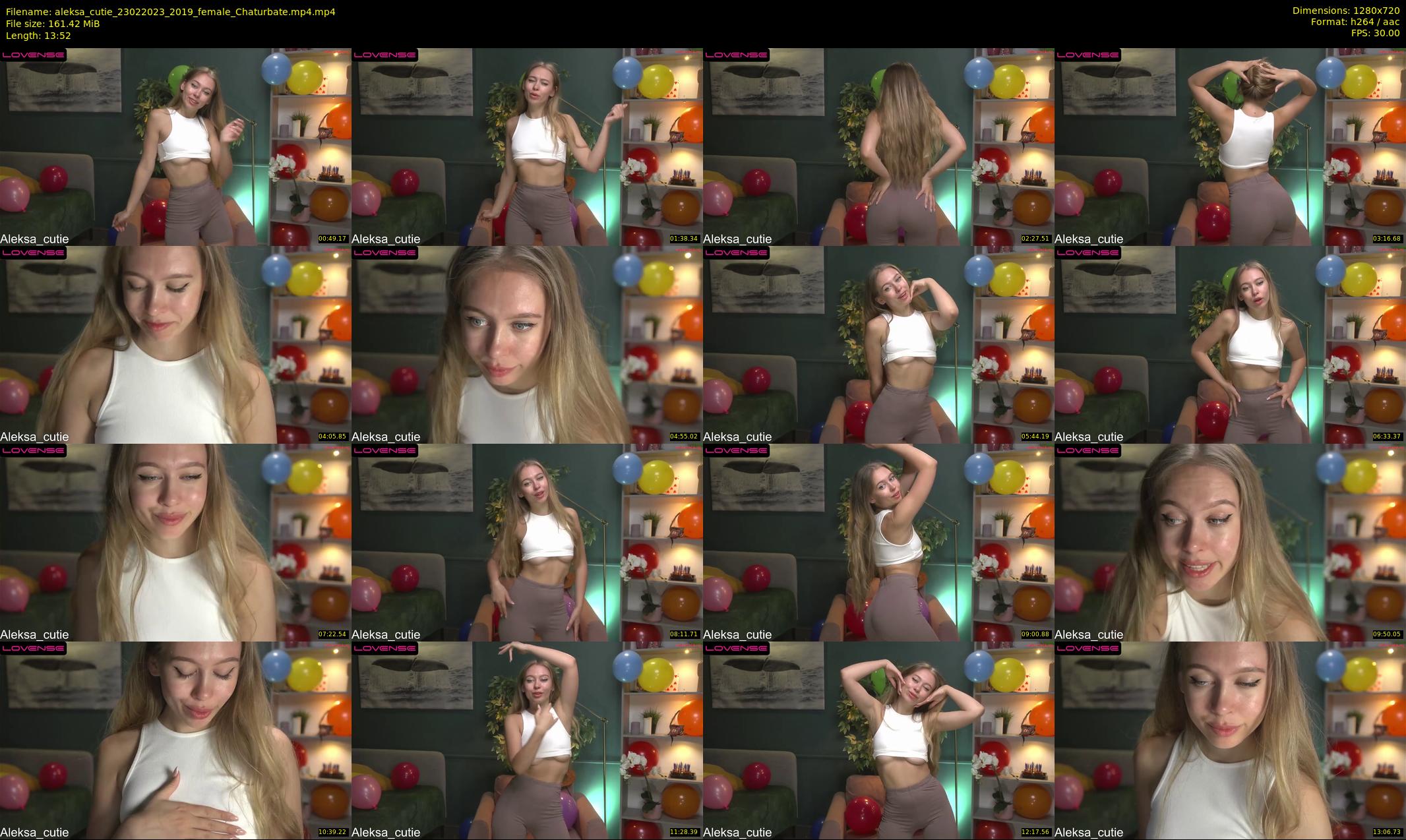 aleksa_cutie — 14 minute Chaturbate female cam show recording, 720p, Feb 23, 2023