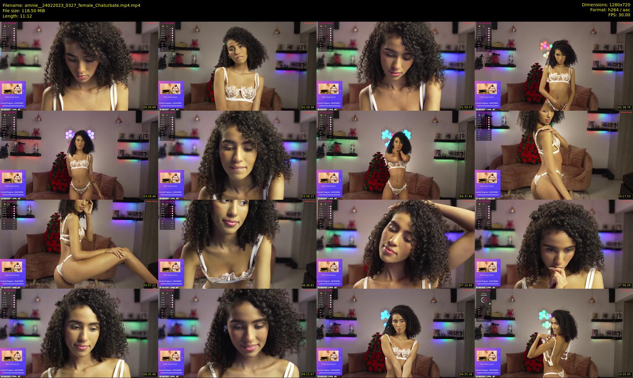 amnie_ — 12 minute Chaturbate female cam show recording, 720p, Feb 24, 2023