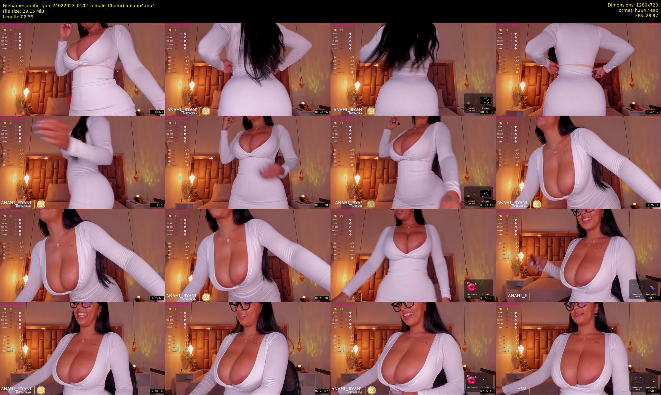 anahi_ryan — 3 minute Chaturbate female cam show recording, 720p, Feb 24, 2023