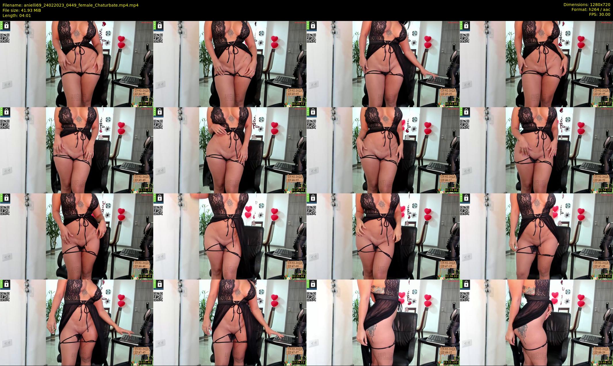 anielli69 — 5 minute Chaturbate female cam show recording, 720p, Feb 24, 2023