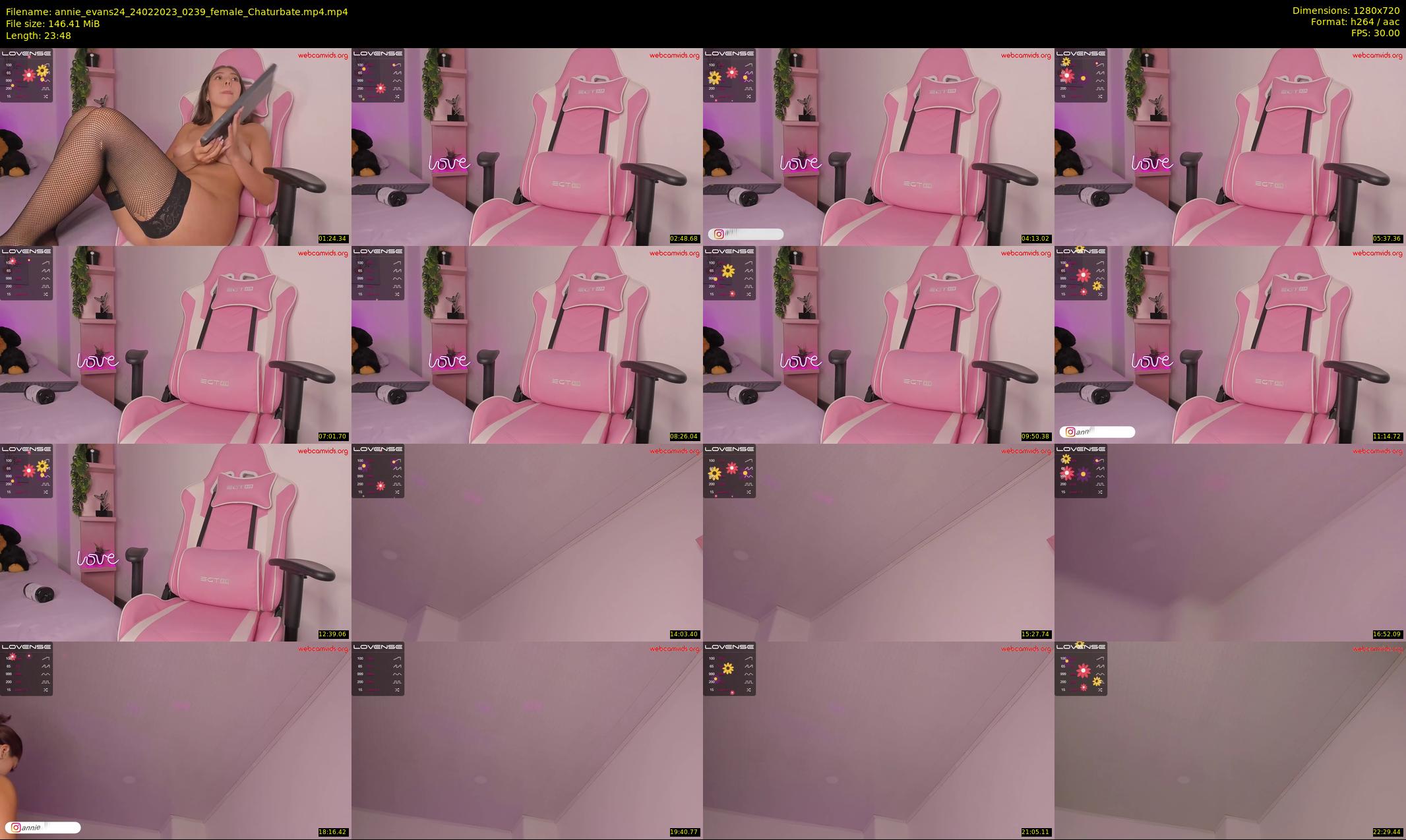 annie_evans24 — 24 minute Chaturbate female cam show recording, 720p, Feb 24, 2023