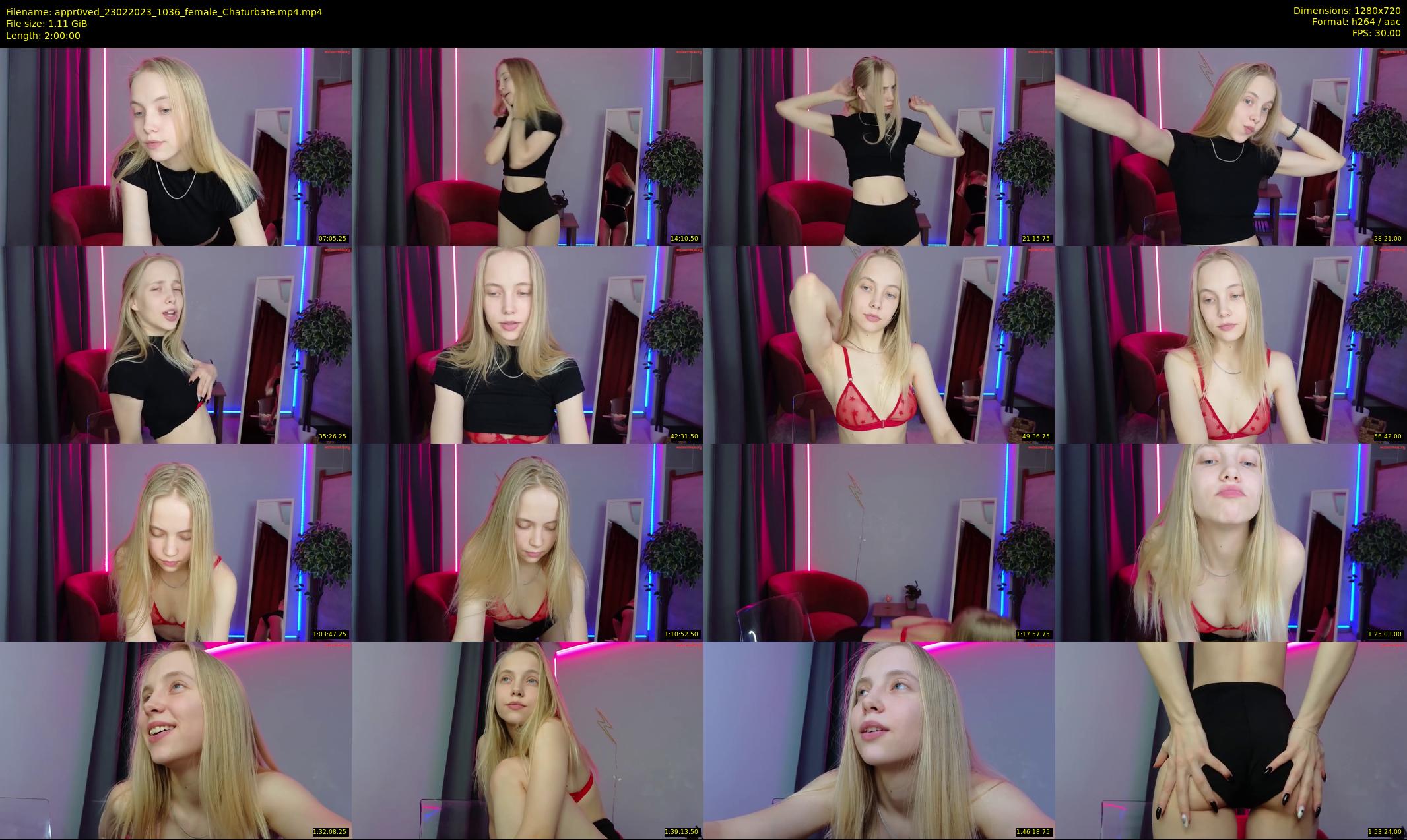 appr0ved — 120 minute Chaturbate female cam show recording, 720p, Feb 23, 2023