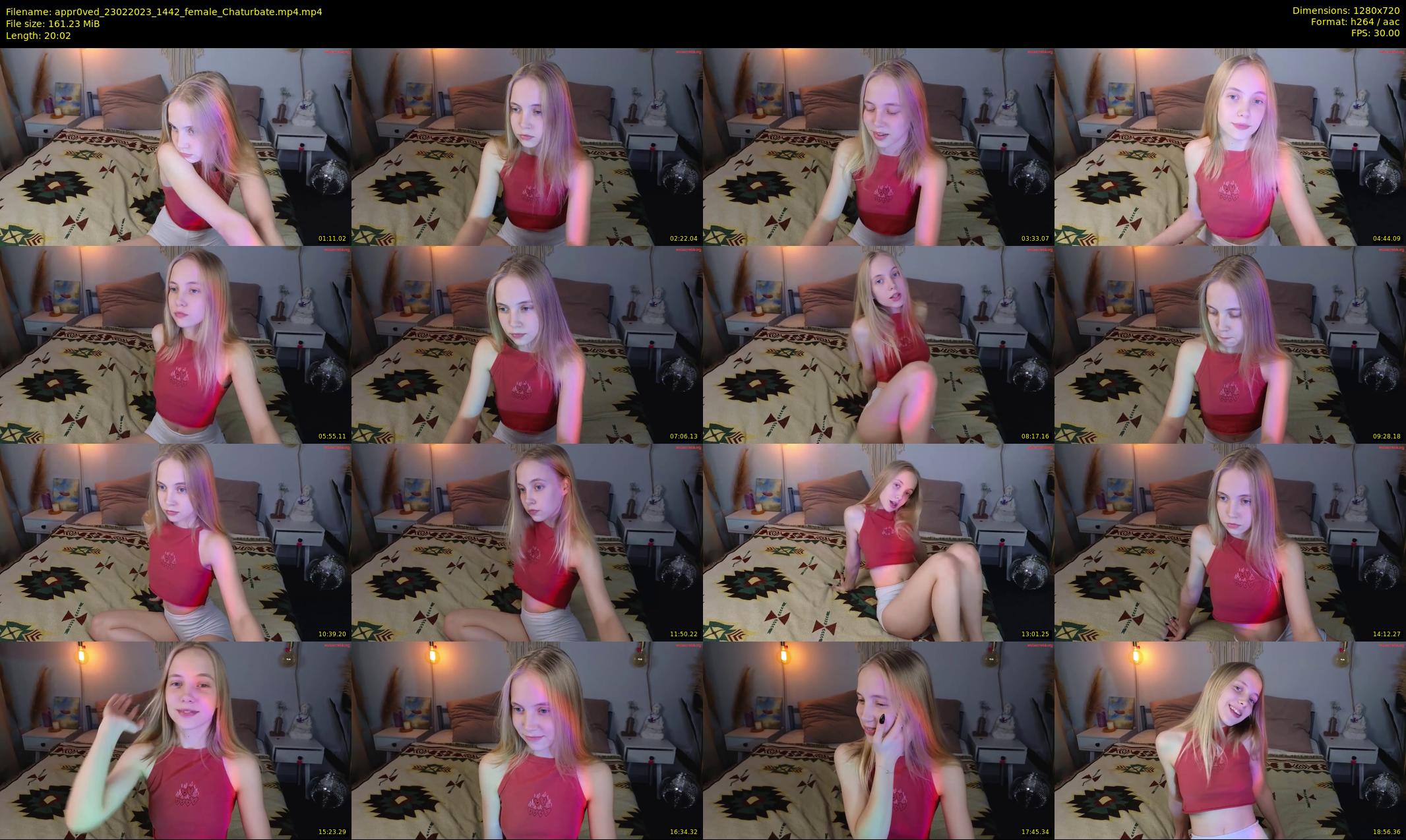 appr0ved — 21 minute Chaturbate female cam show recording, 720p, Feb 23, 2023