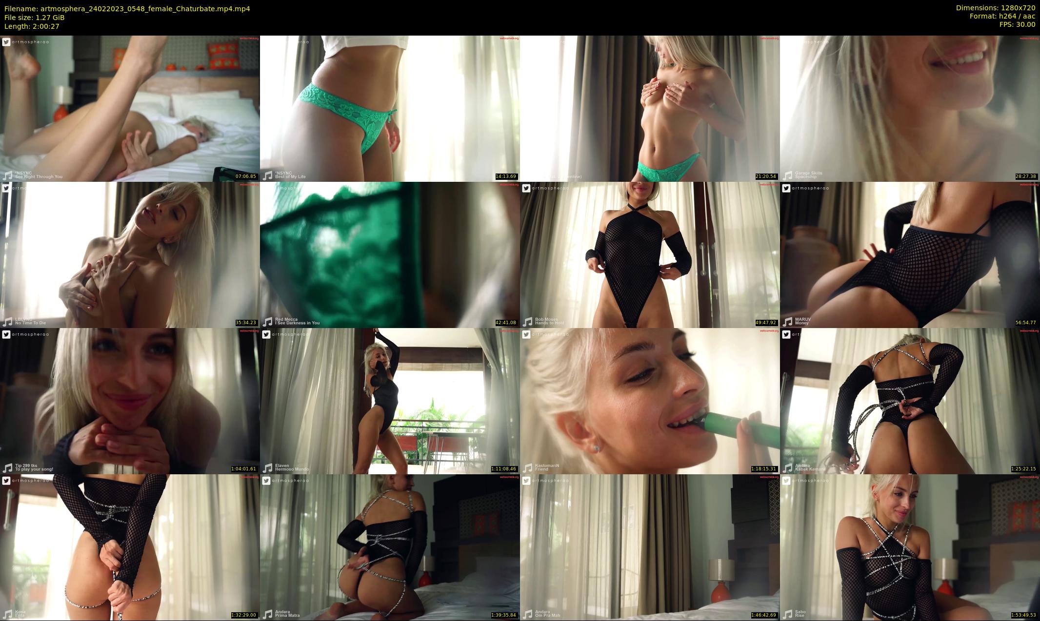 artmosphera — 121 minute Chaturbate female cam show recording, 720p, Feb 24, 2023