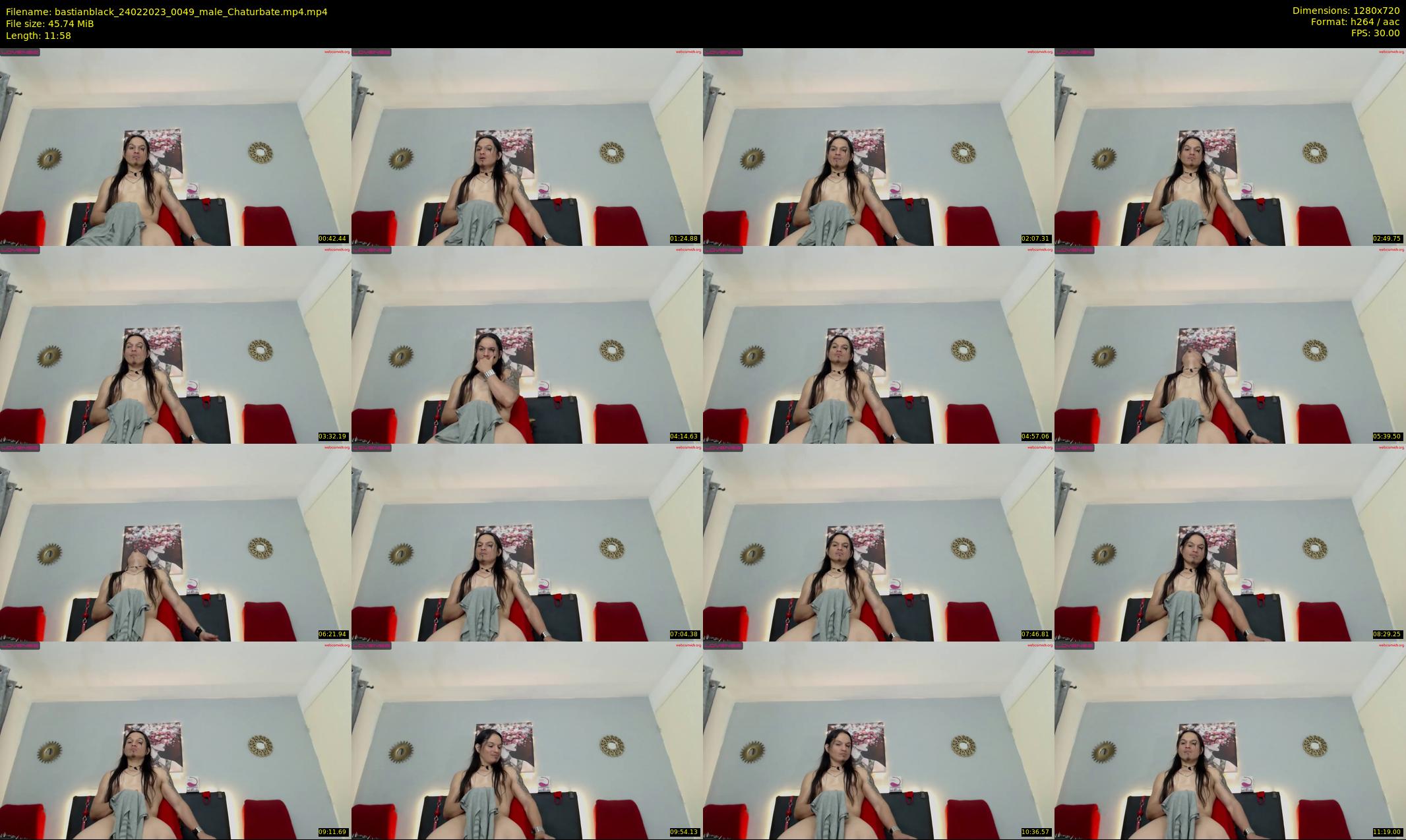 bastianblack — 12 minute Chaturbate male cam show recording, 720p, Feb 24, 2023
