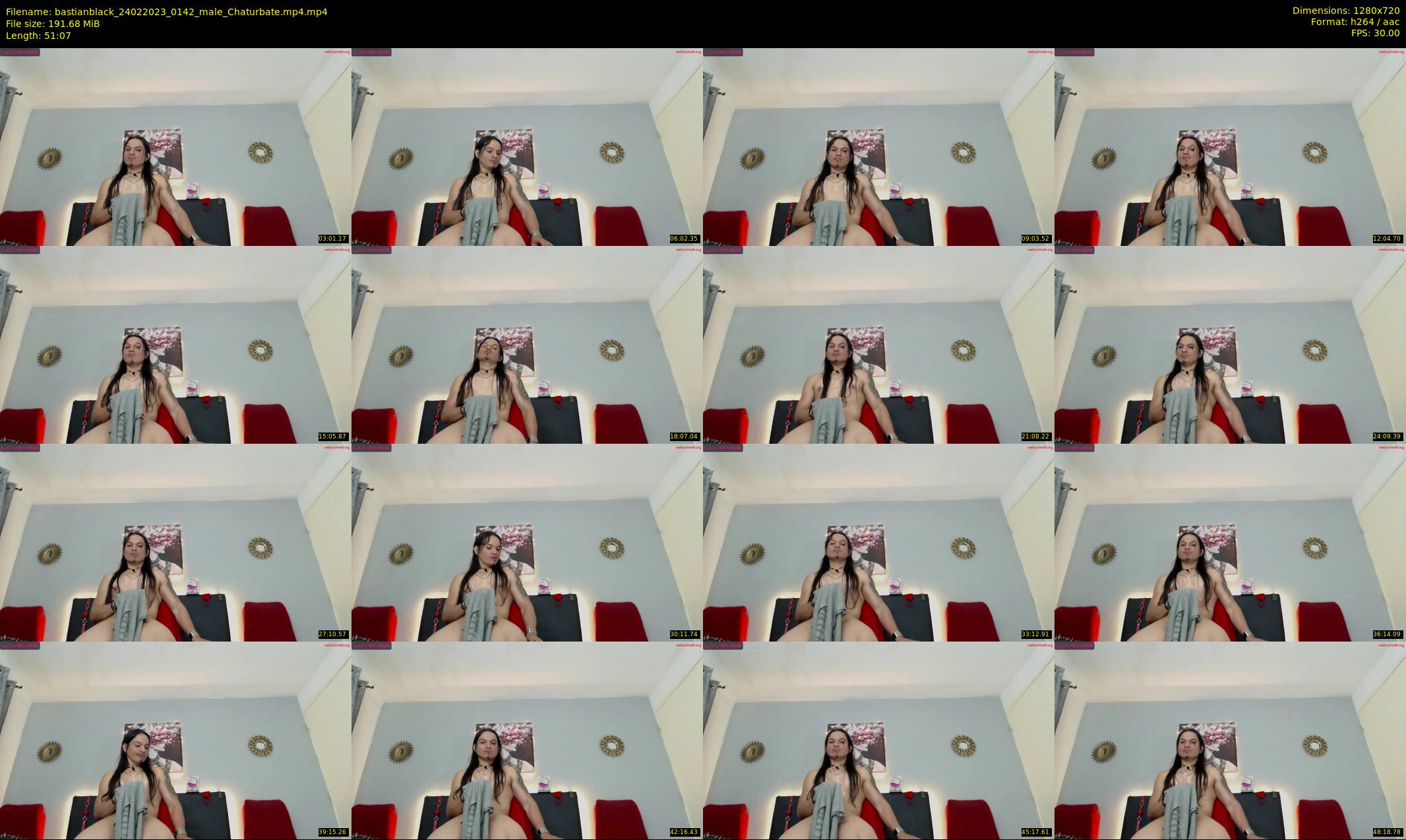 bastianblack — 52 minute Chaturbate male cam show recording, 720p, Feb 24, 2023