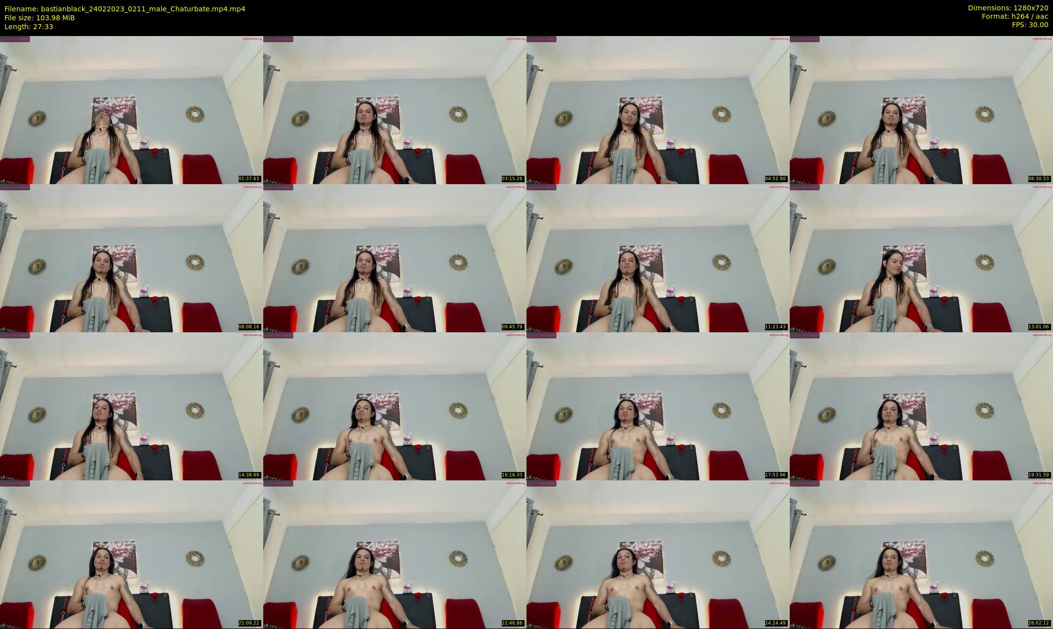 bastianblack — 28 minute Chaturbate male cam show recording, 720p, Feb 24, 2023