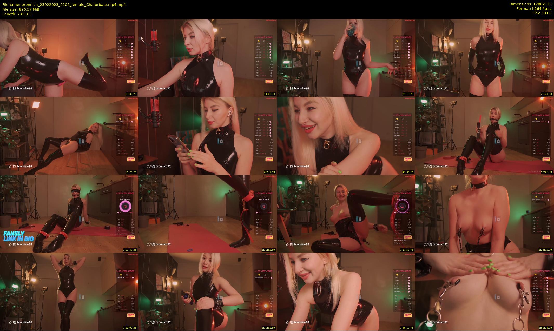 bronnica — 120 minute Chaturbate female cam show recording, 720p, Feb 23, 2023