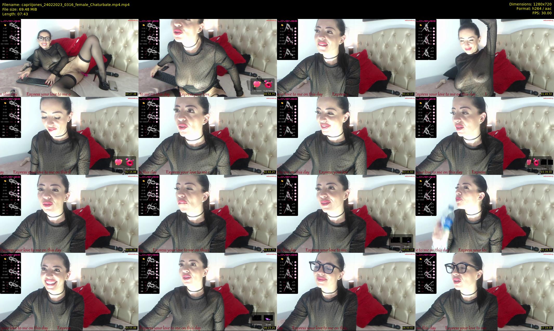 capriijones — 8 minute Chaturbate female cam show recording, 720p, Feb 24, 2023