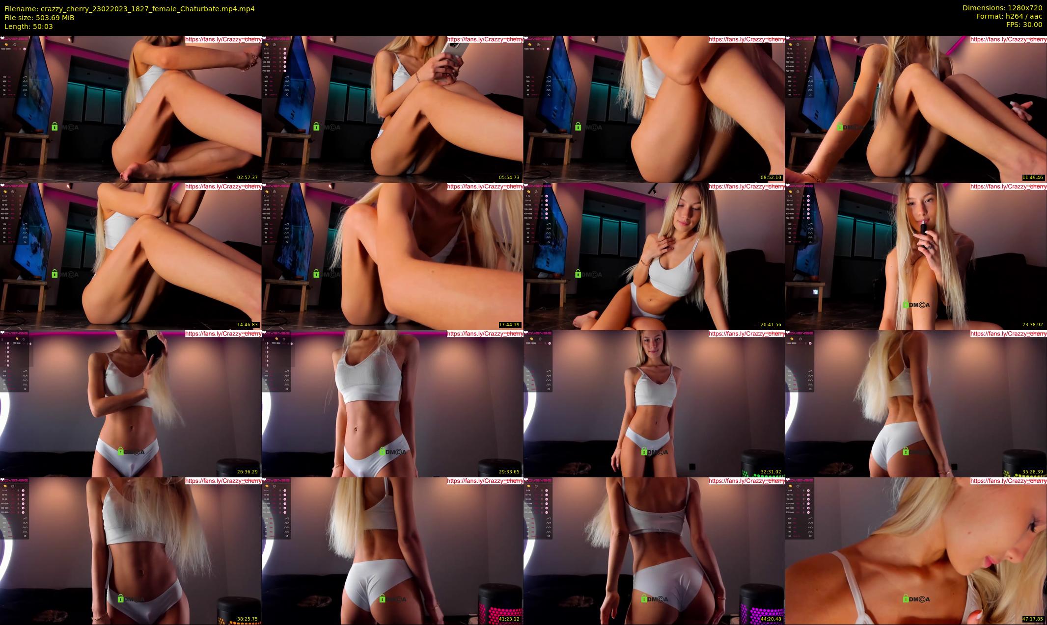 crazzy_cherry — 51 minute Chaturbate female cam show recording, 720p, Feb 23, 2023
