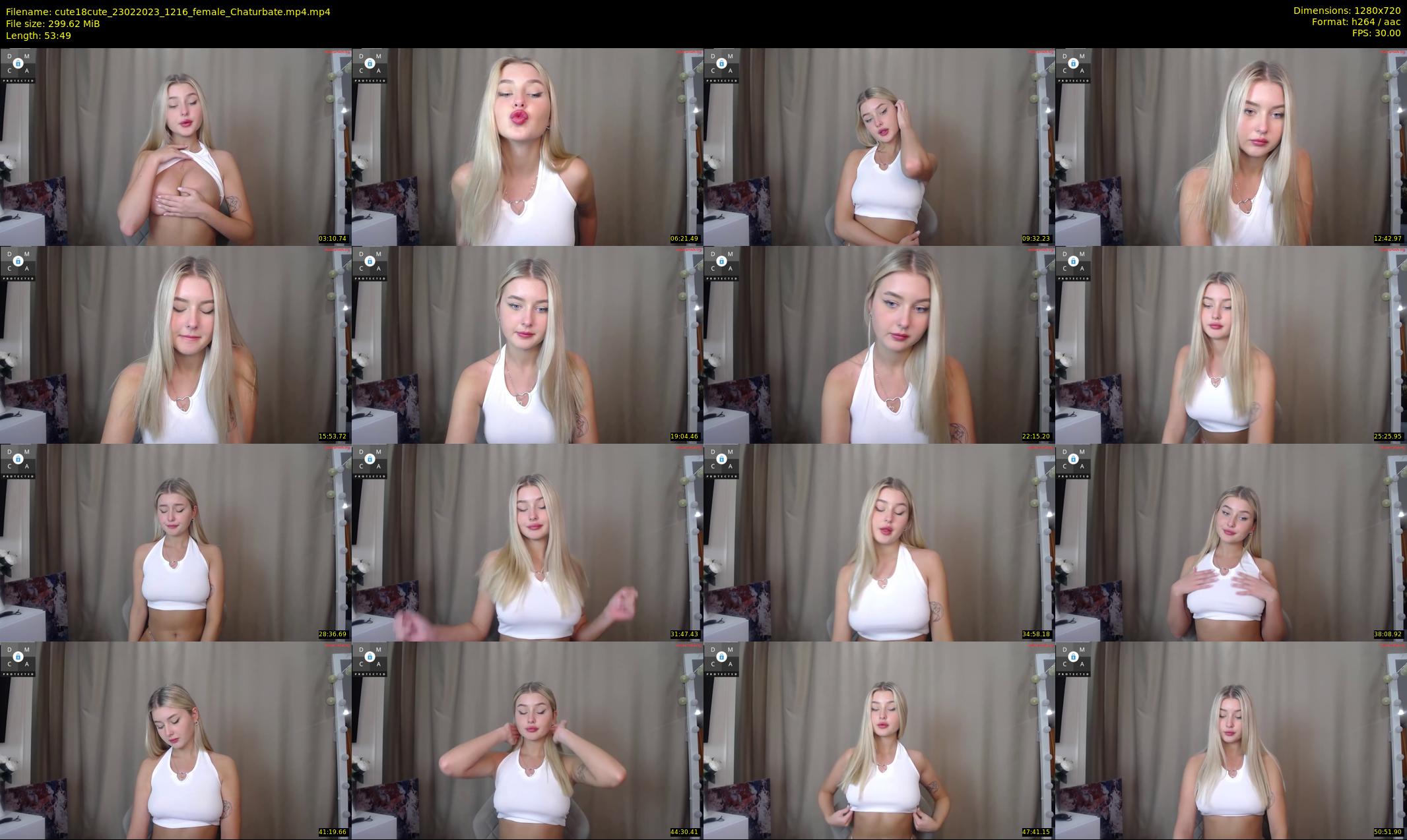 cute18cute — 54 minute Chaturbate female cam show recording, 720p, Feb 23, 2023
