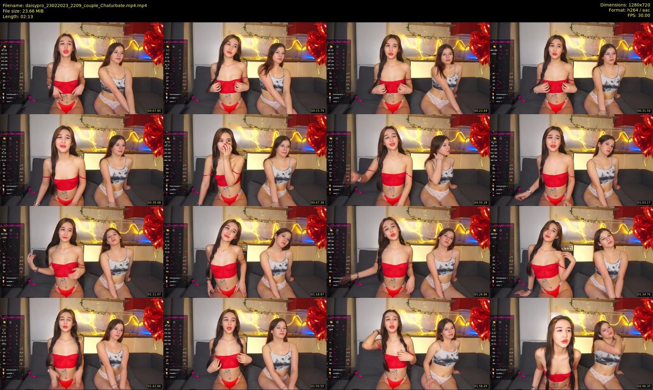 daisypro — 3 minute Chaturbate couple cam show recording, 720p, Feb 23, 2023