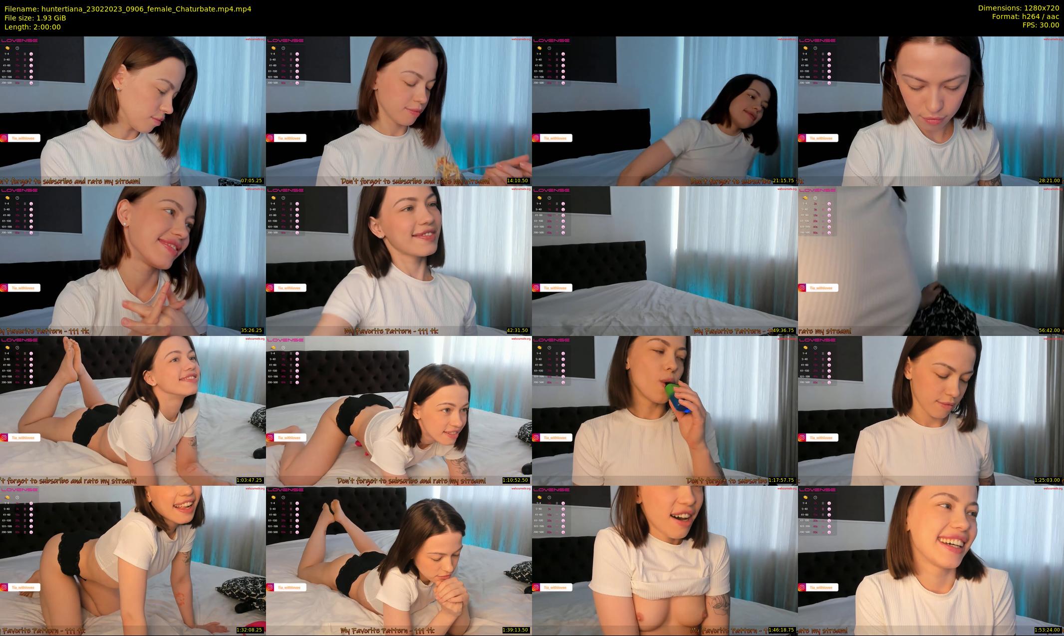 huntertiana — 120 minute Chaturbate female cam show recording, 720p, Feb 23, 2023