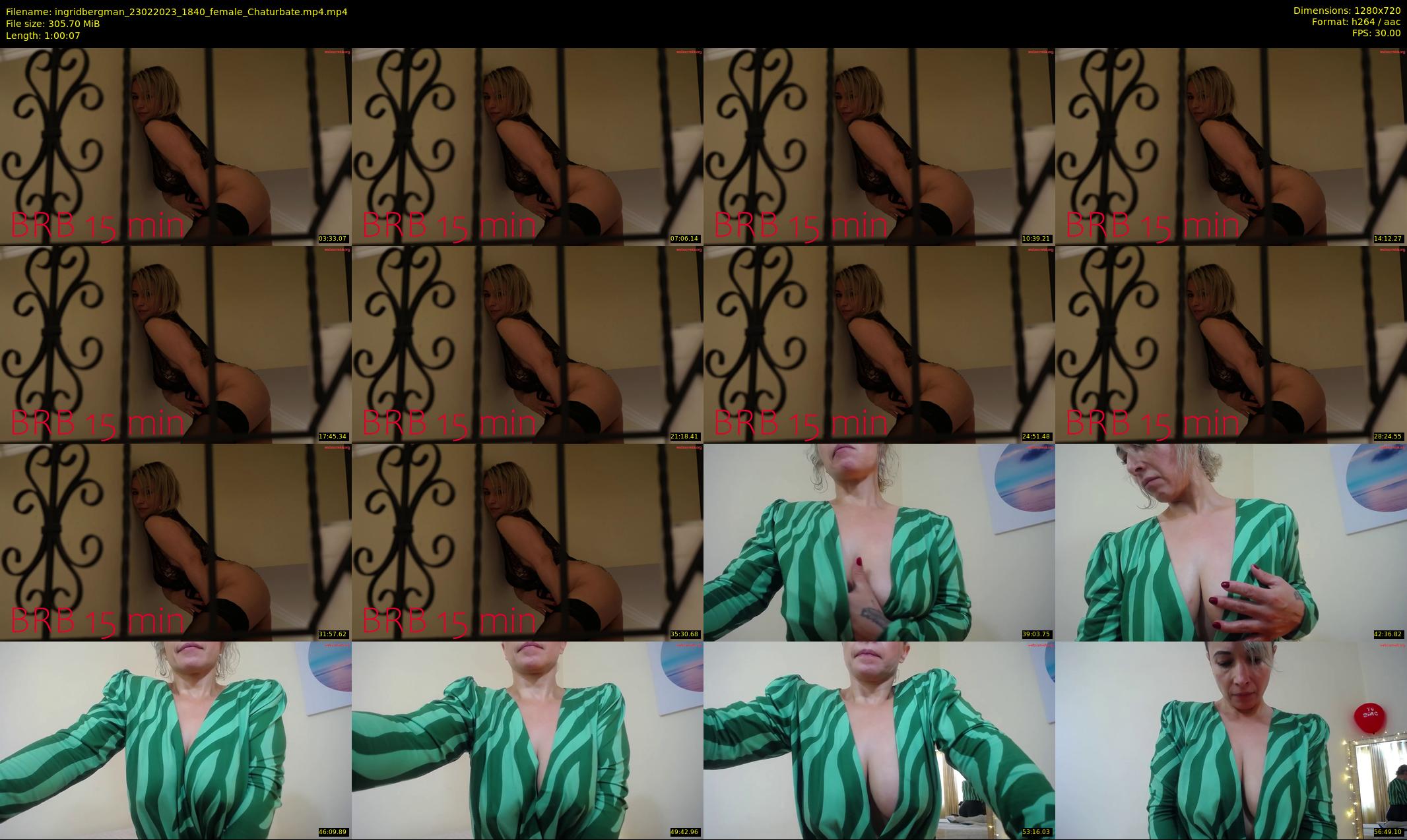 ingridbergman — 61 minute Chaturbate female cam show recording, 720p, Feb 23, 2023