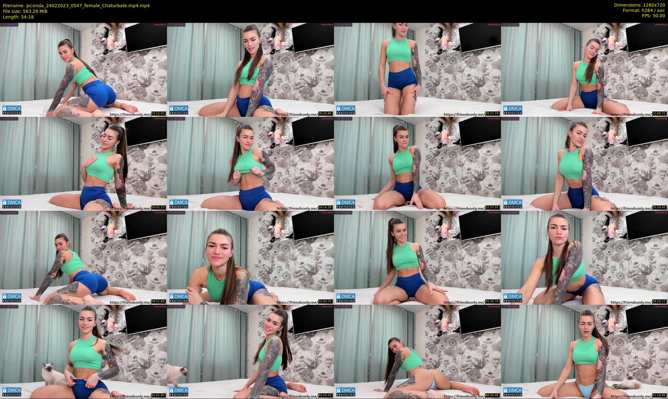 joconda — 55 minute Chaturbate female cam show recording, 720p, Feb 24, 2023