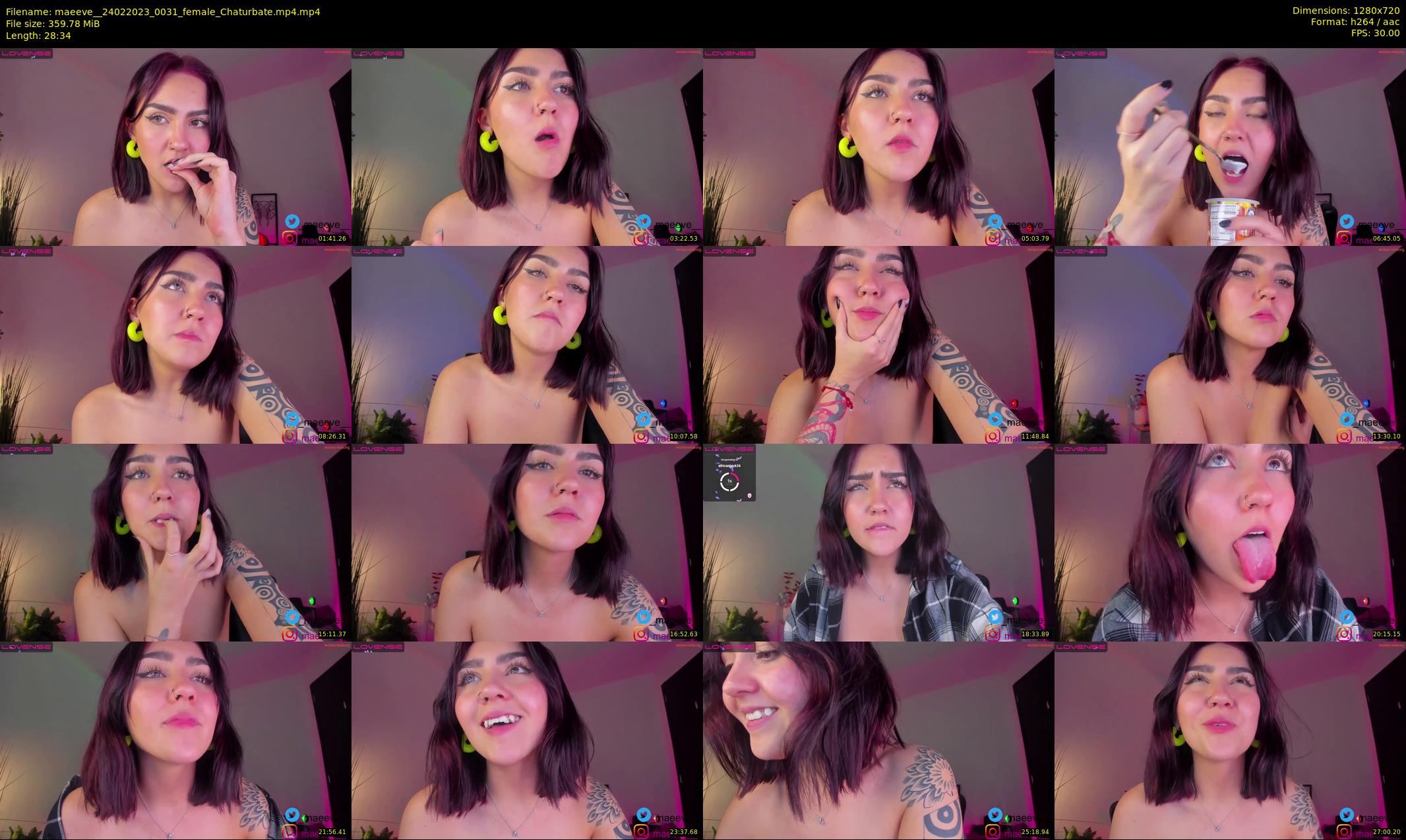 maeeve_ — 29 minute Chaturbate female cam show recording, 720p, Feb 24, 2023
