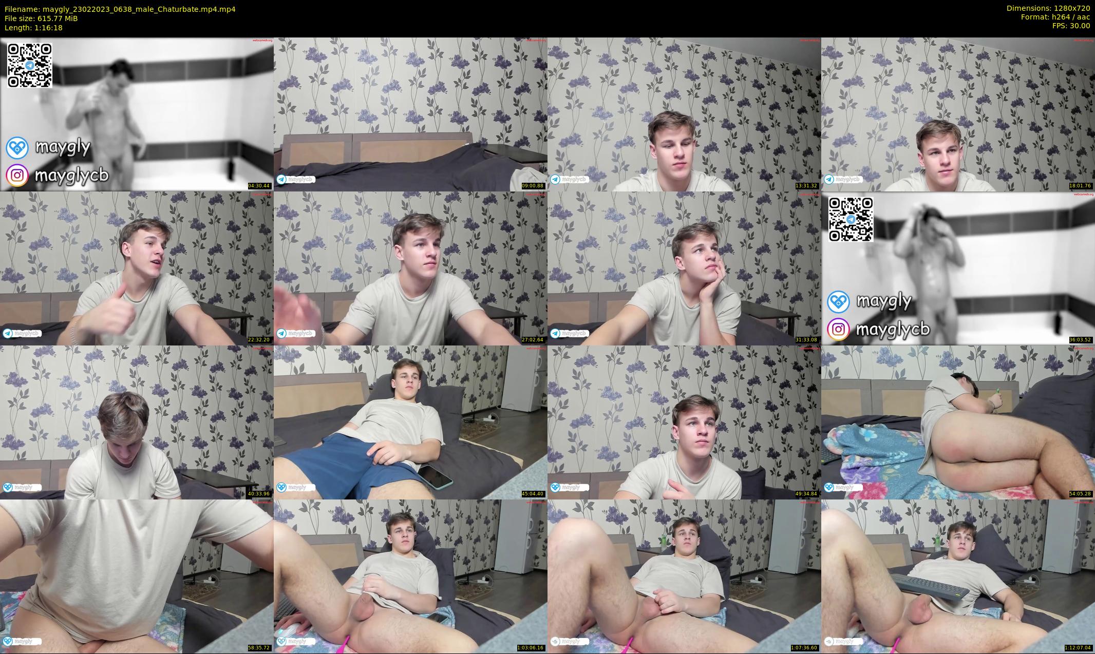maygly — 77 minute Chaturbate male cam show recording, 720p, Feb 23, 2023