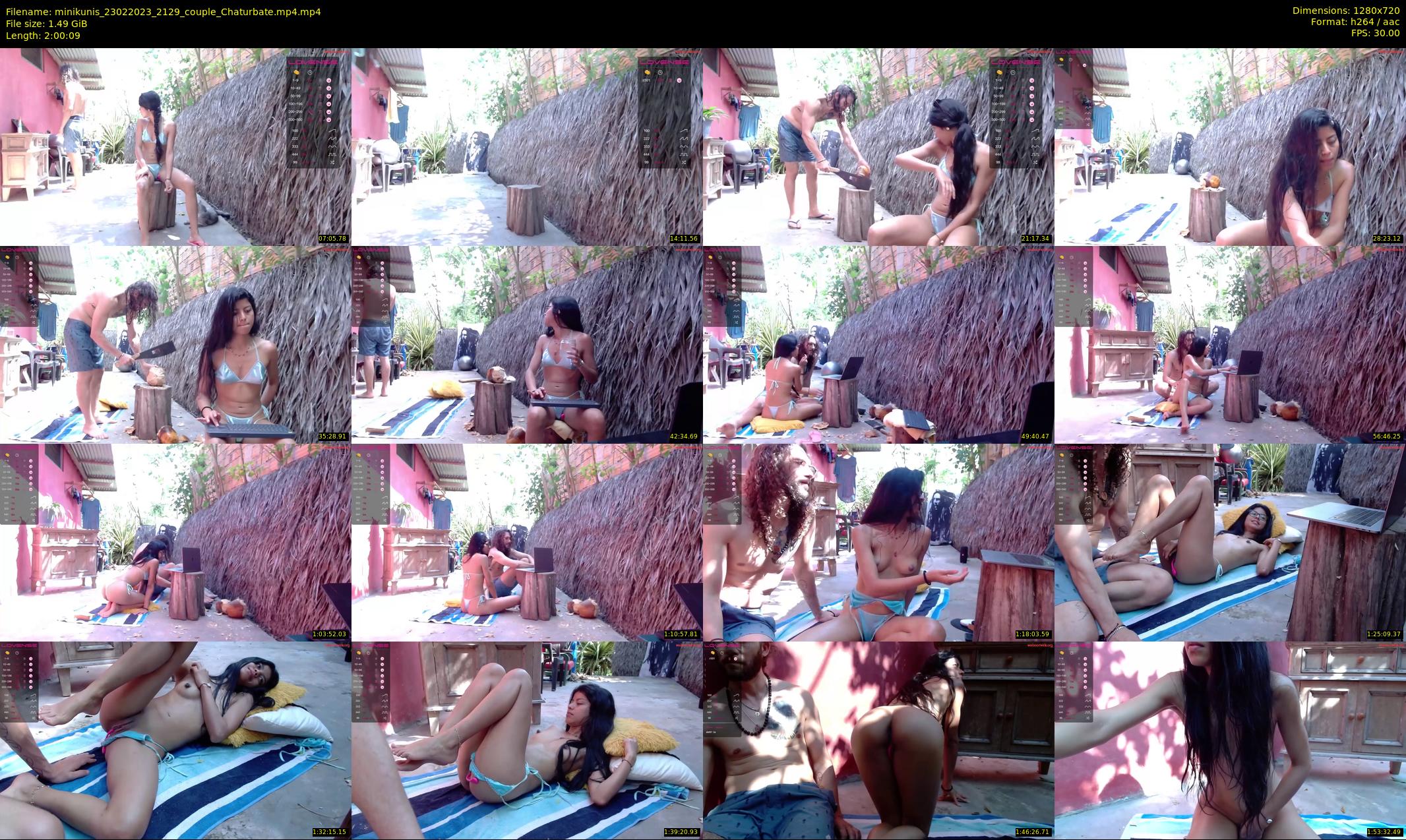minikunis — 121 minute Chaturbate couple cam show recording, 720p, Feb 23, 2023