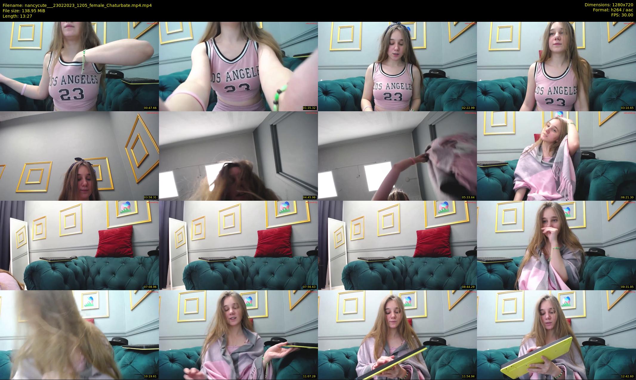 nancycute__ — 14 minute Chaturbate female cam show recording, 720p, Feb 23, 2023